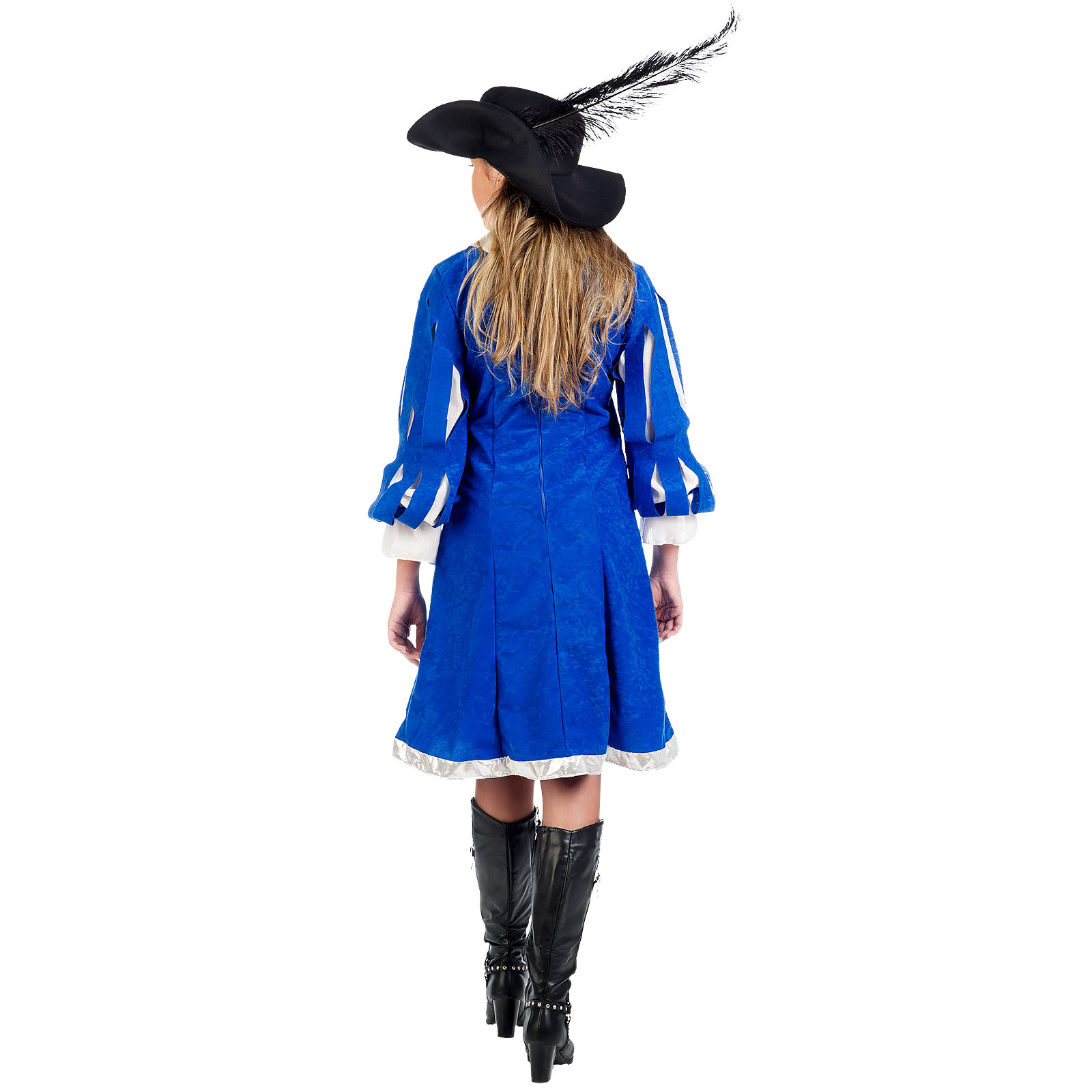 Koninklijke Musketierdame - Kostuum Dames Blauw