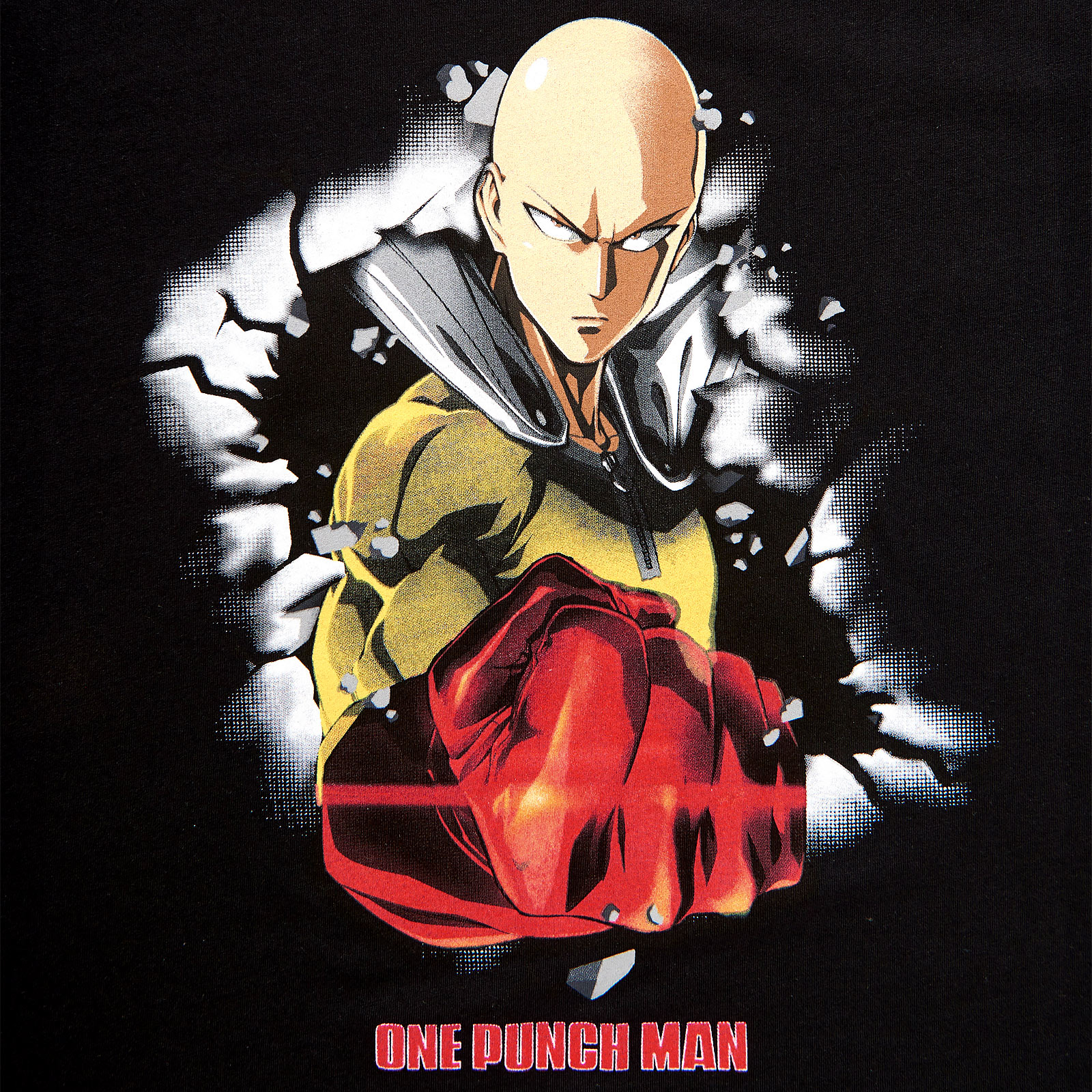 One Punch Man - T-shirt Saitama noir