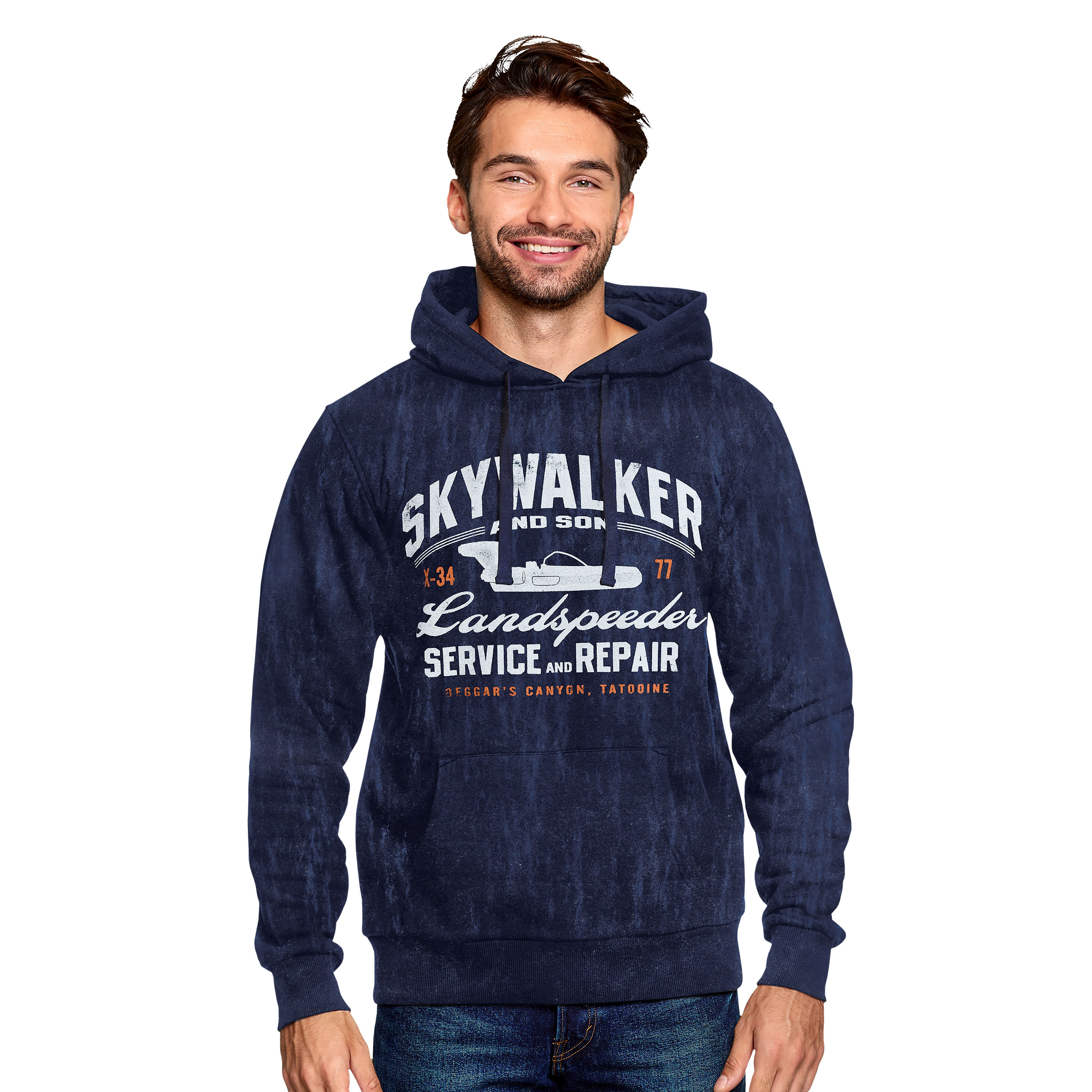 Star Wars - Felpa con cappuccio Skywalker blu