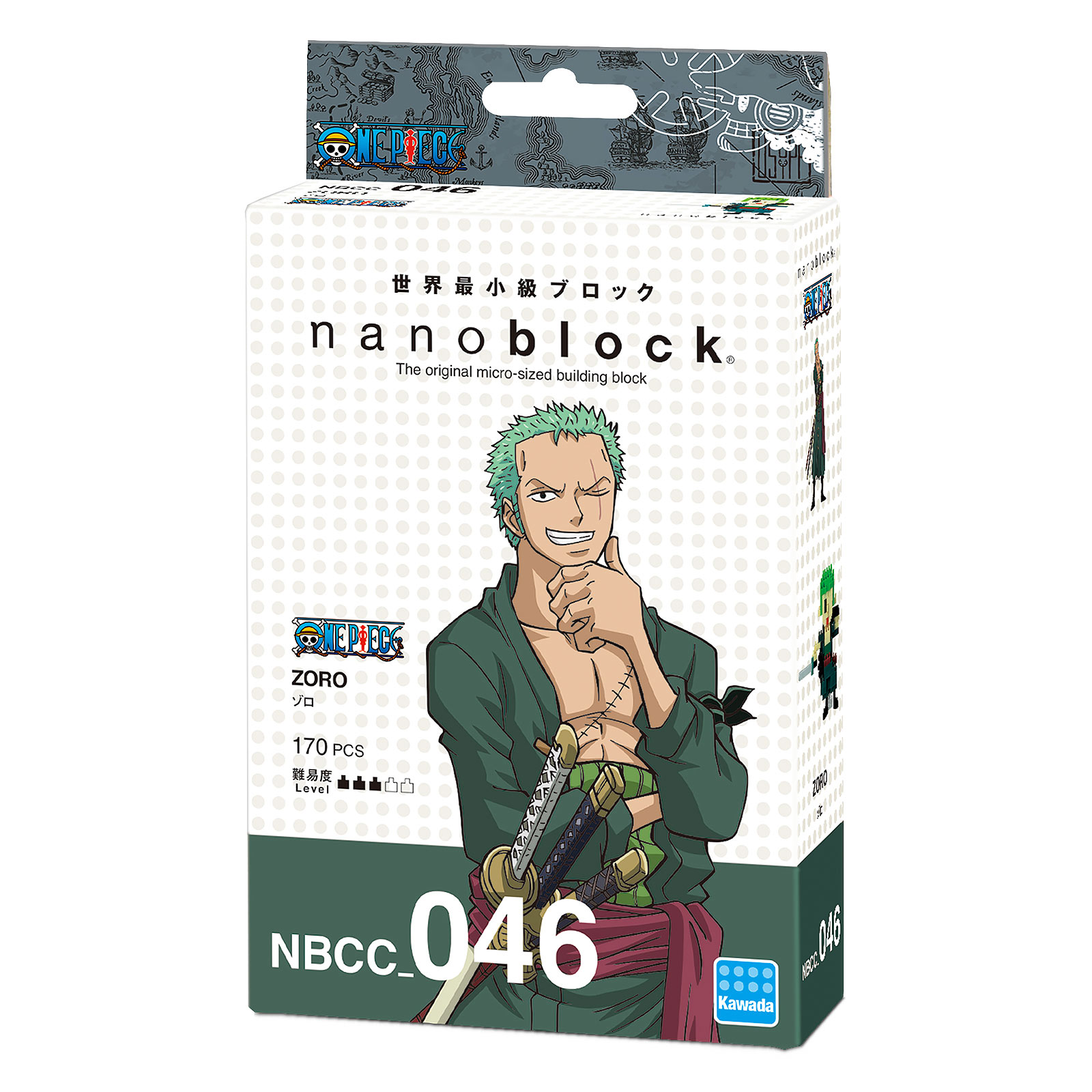 One Piece - Zoro nanoblock Mini Building Block Figure