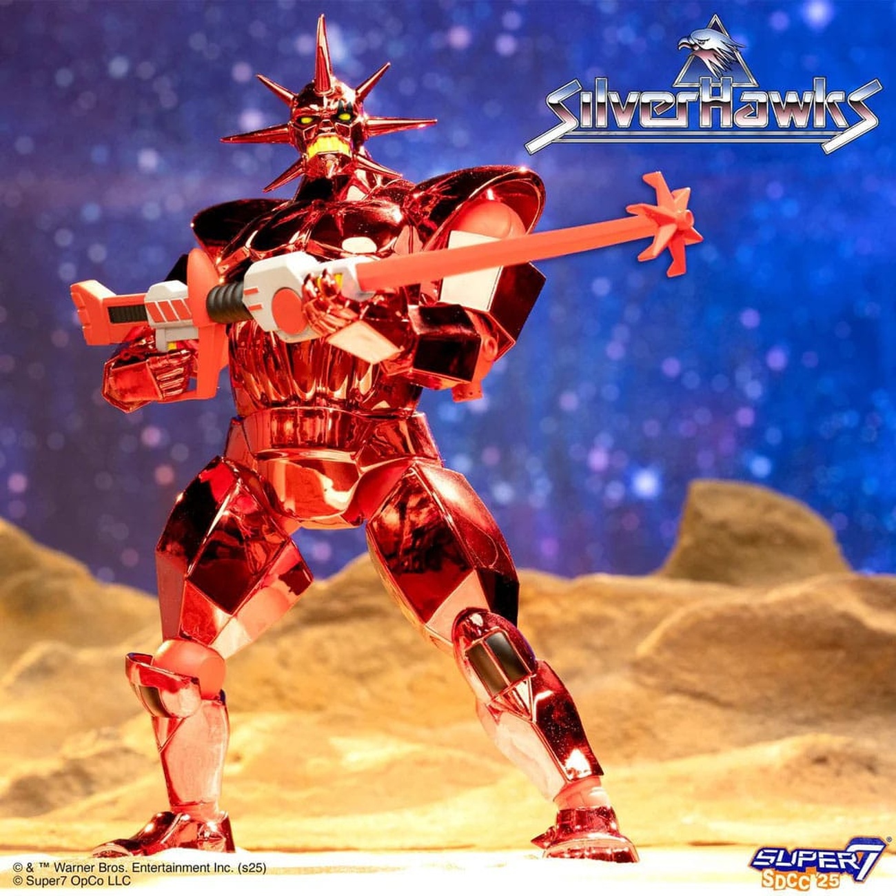 SilverHawks Ultimates action figure Mon*Star Metallic Vac Metal 18 cm