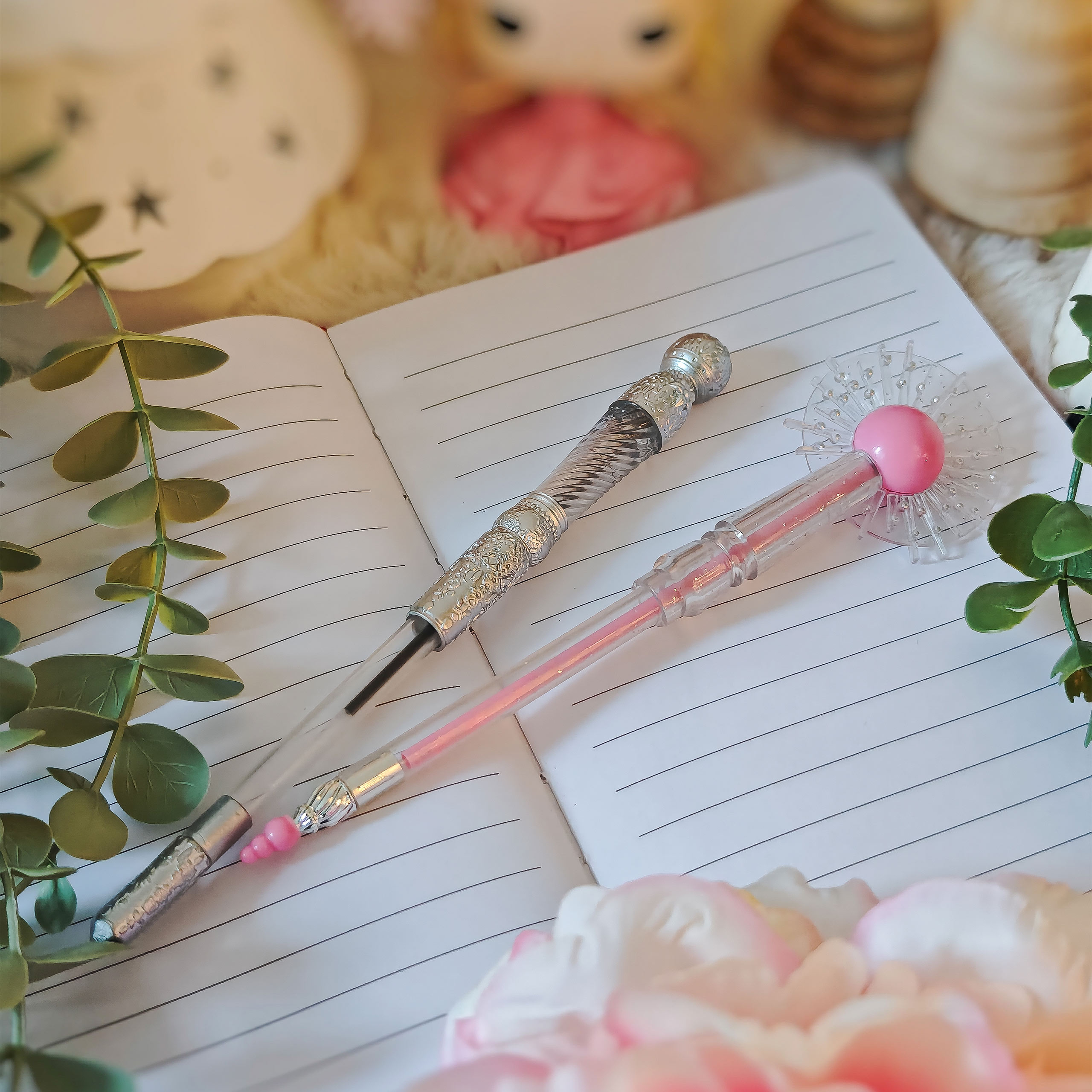 Wicked - Set de 2 bolígrafos varita de Glinda