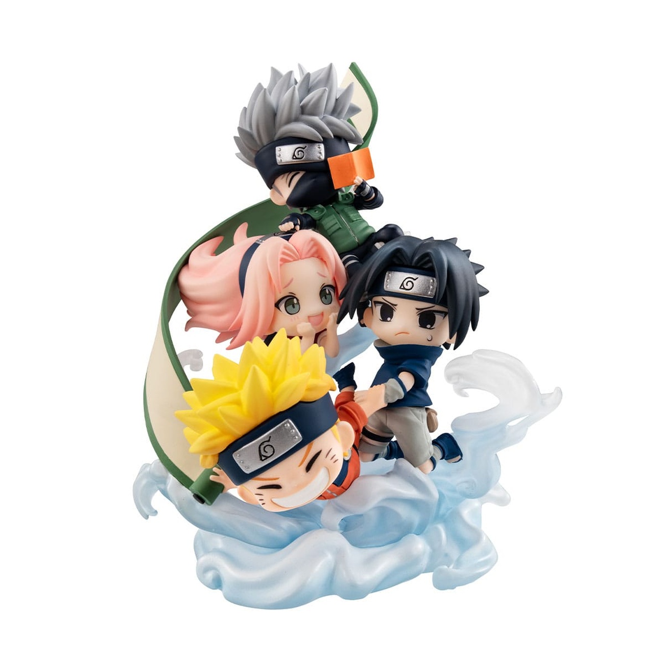 Naruto Shippuden FigUnity PVC Mini-Statue Gather here, Team 7 13 cm (with gift)