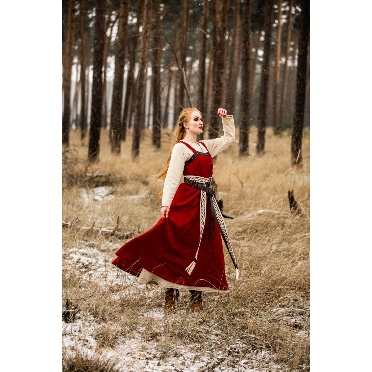 Medieval Viking Overdress Alena red