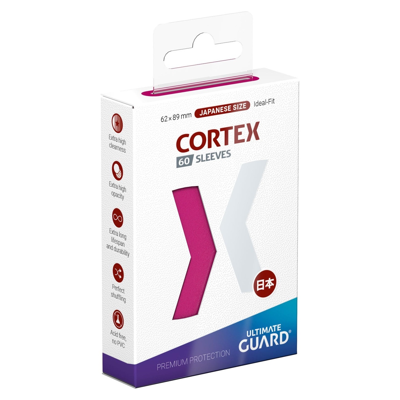Ultimate Guard Cortex Sleeves Japanese Size (60) - Pink