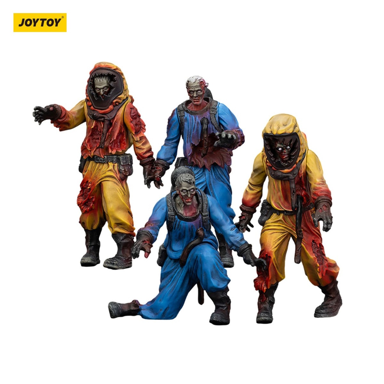 Zombie Dark Source Actionfigurer 4-pack Biochemical Lab Team 8 cm