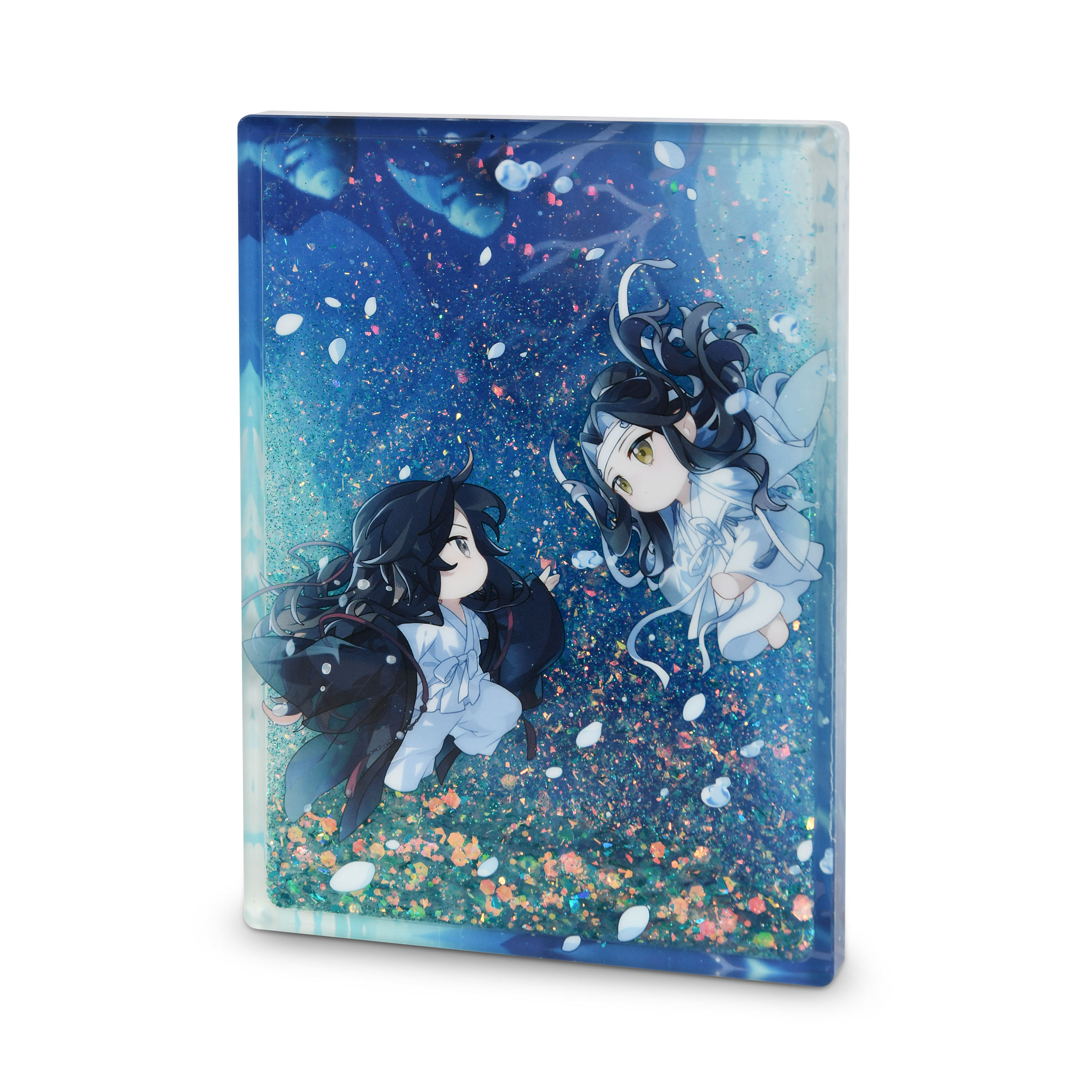 Grandmaster of Demonic Cultivation - Wei Wuxian & Lan Wangji Acrylic Glitter Block Zhao Xi Chi Version