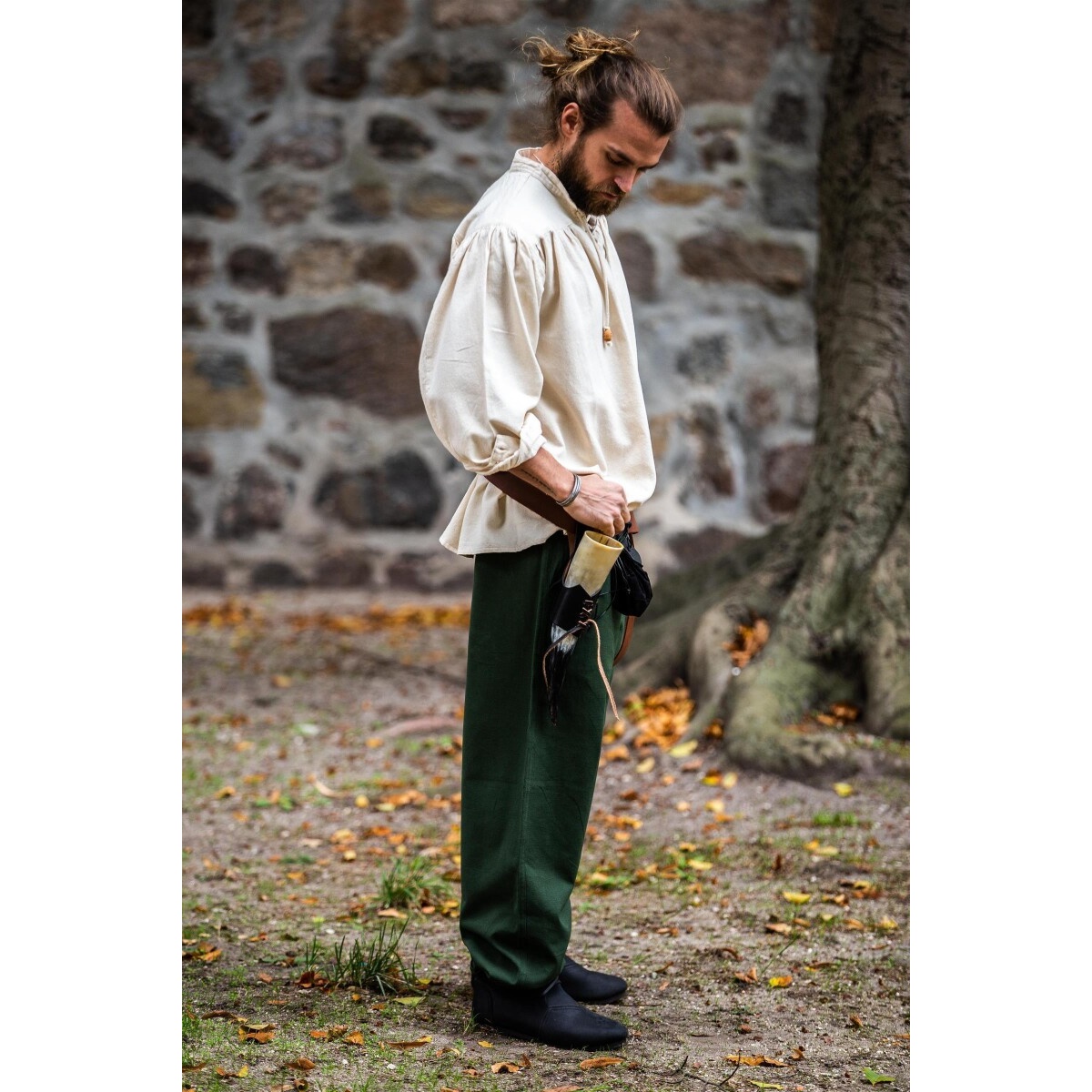 Camisa medieval Leopold beige