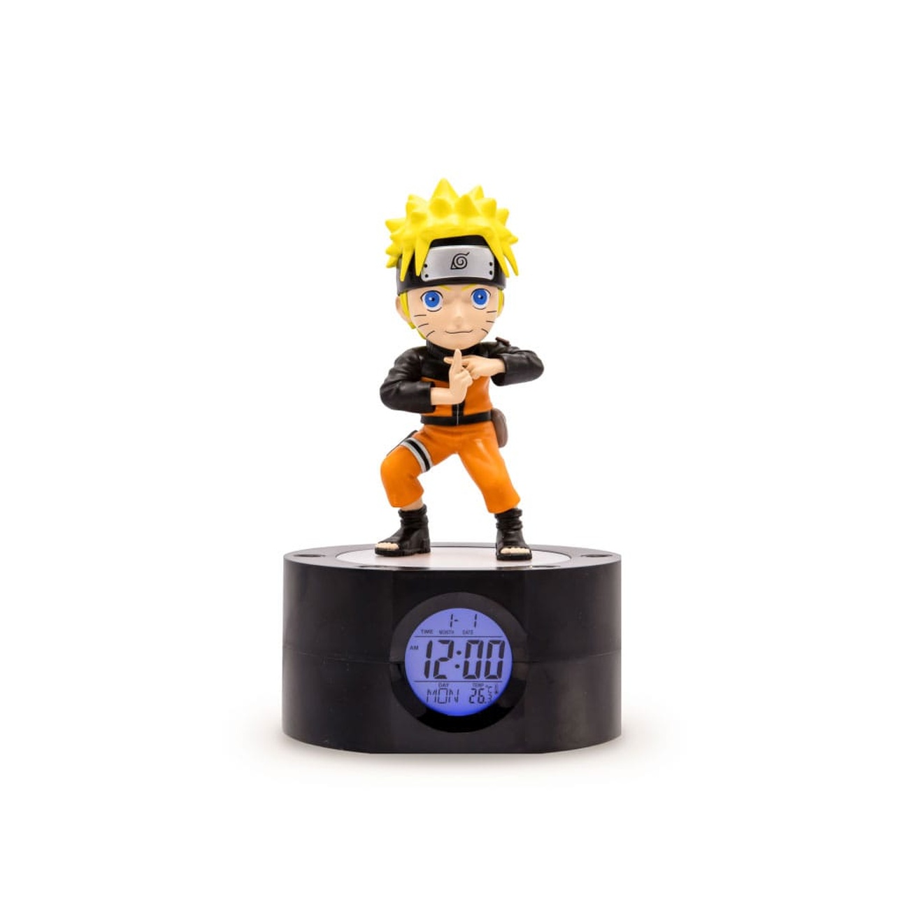 Naruto Shippuden Réveil avec fonction lumineuse Naruto 18 cm
