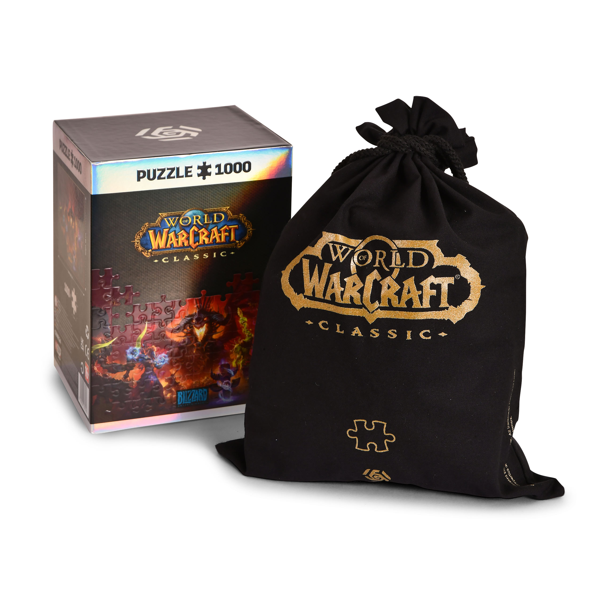 World of Warcraft - Onyxia puzzel met logo stoffen zakje