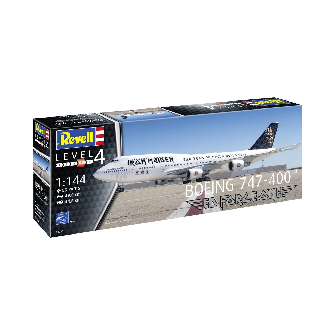 Iron Maiden Modellbausatz 1/144 Boeing 747-400 "Ed Force One" 49 cm