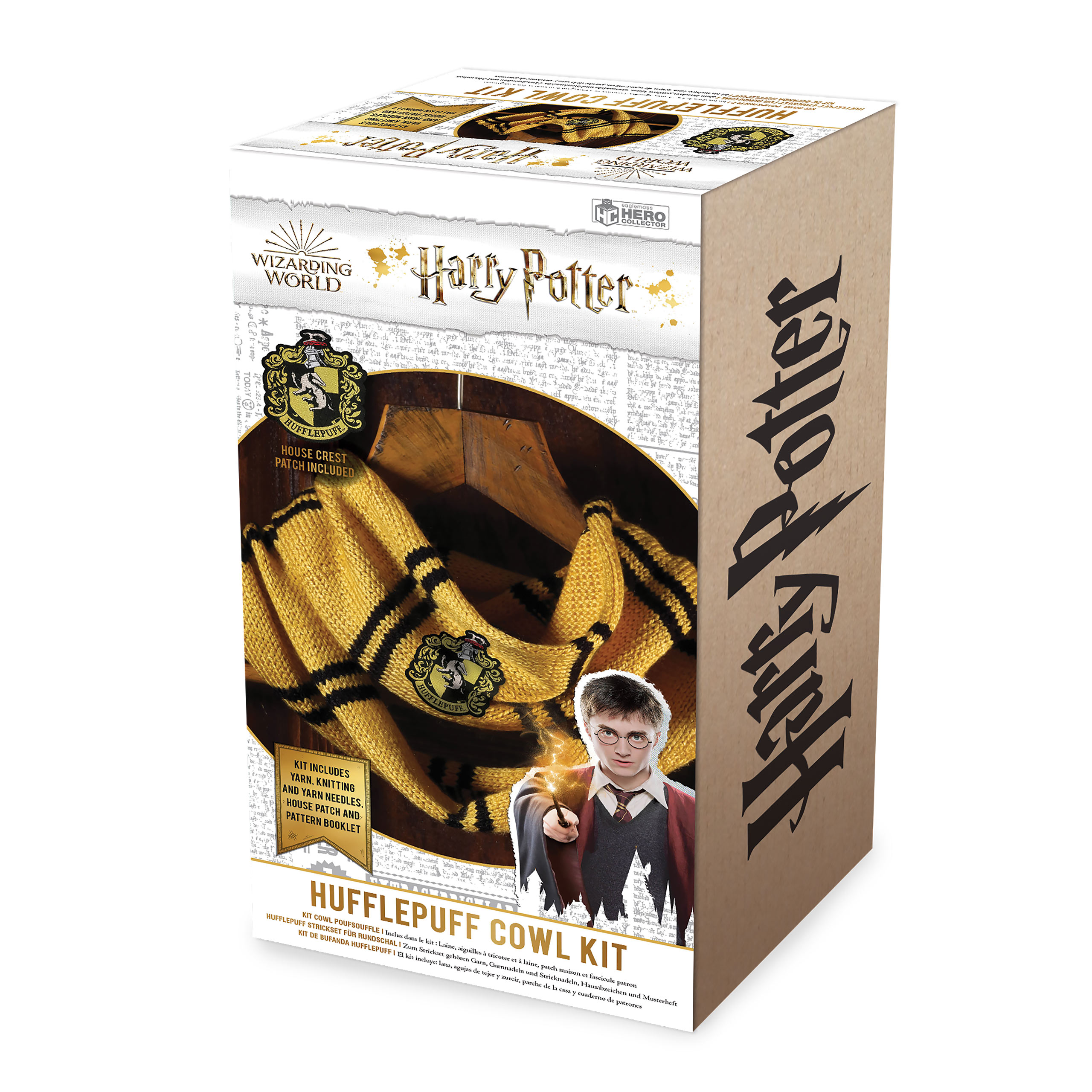 Hufflepuff Loop Schal Strick-Set - Harry Potter
