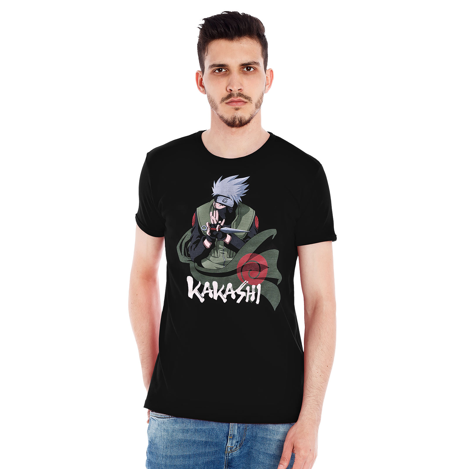 Naruto - Kakashi Knife T-Shirt schwarz