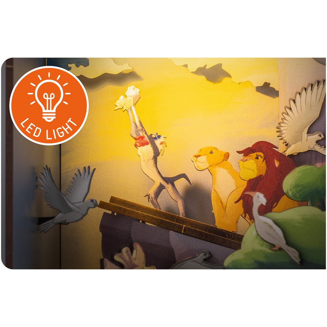 Disney Tiny Adventures Book Nook Mini diorama El Rey León 23 cm