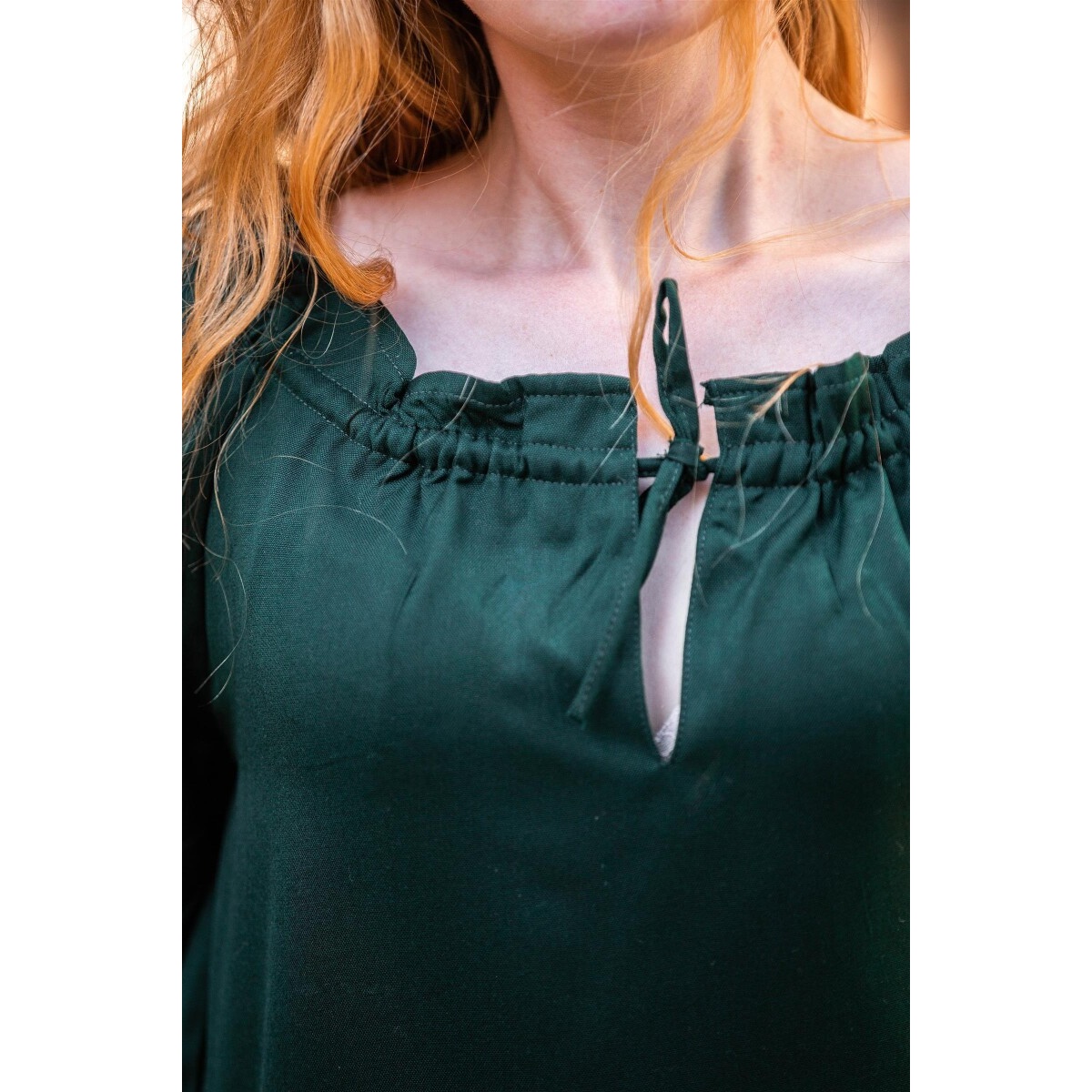 Medieval Short-Sleeve Blouse Vera green