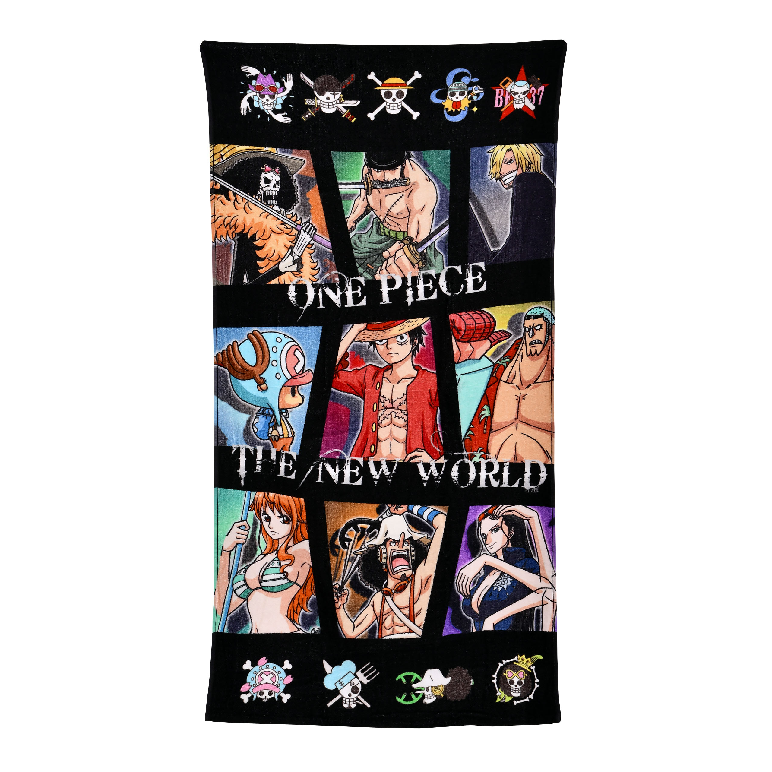 One Piece - De Nieuwe Wereld Karakters Handdoek