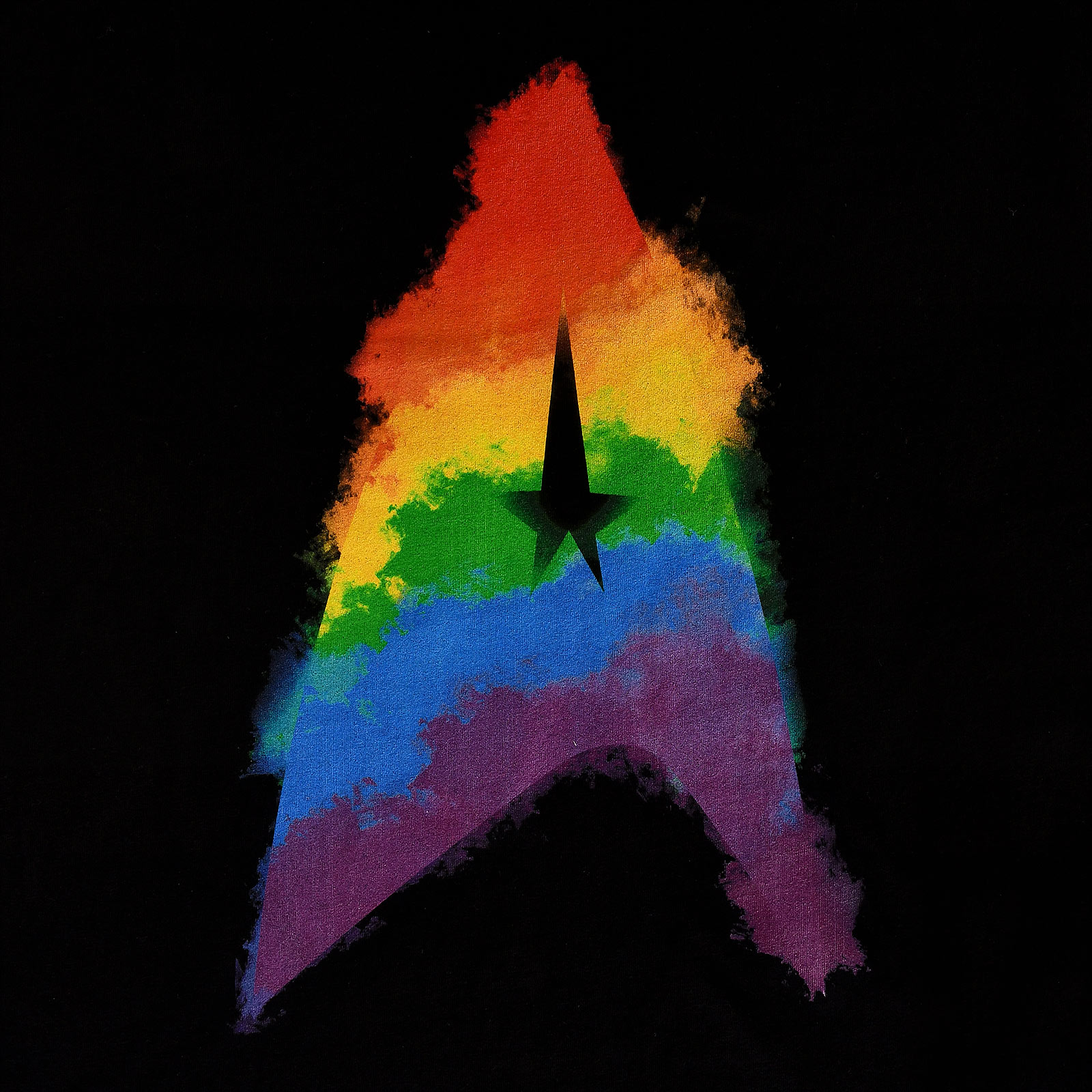 Star Trek - Rainbow Pride Logo T-Shirt black