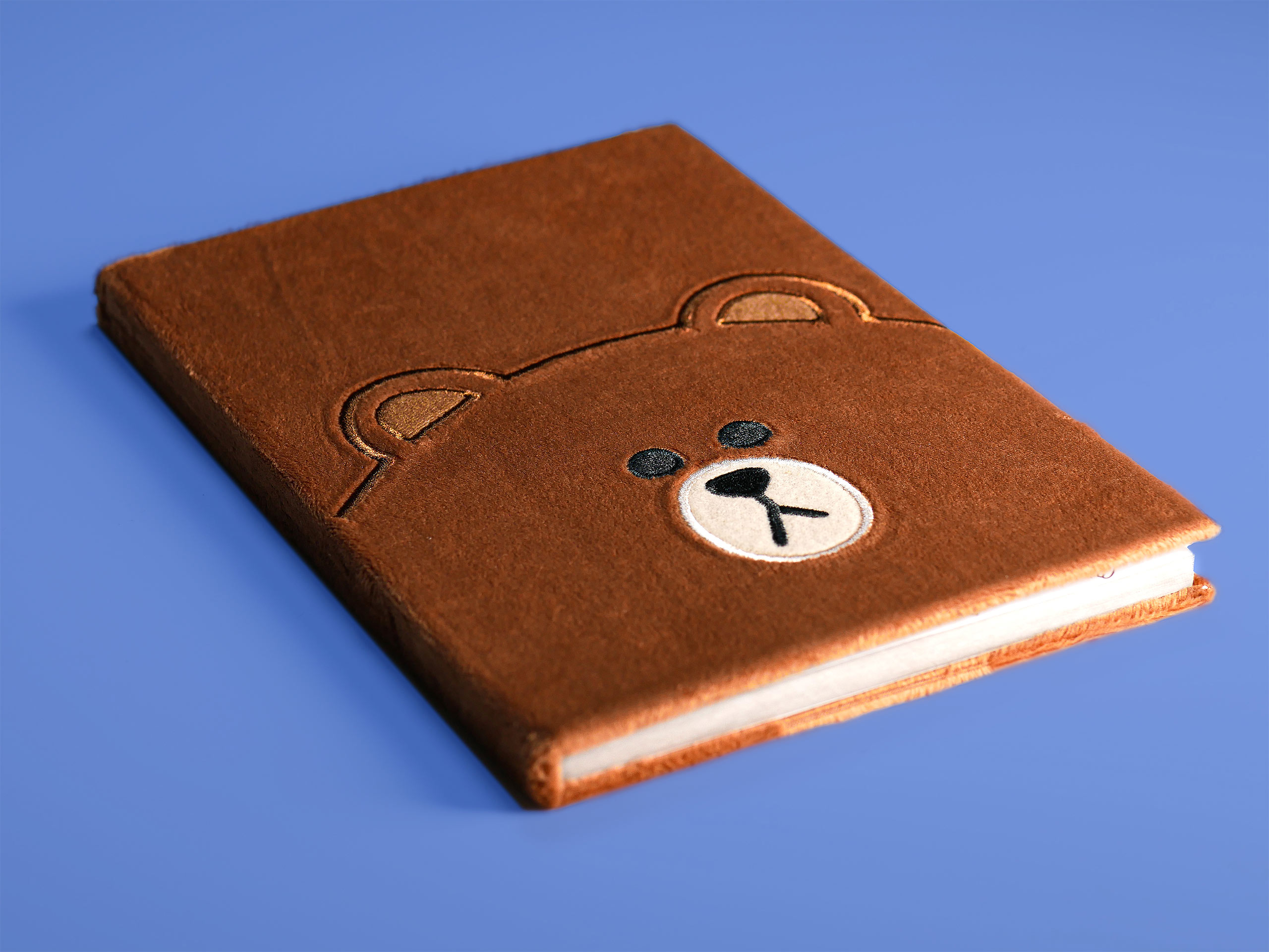 Line Friends - Brown Plush Notebook A5