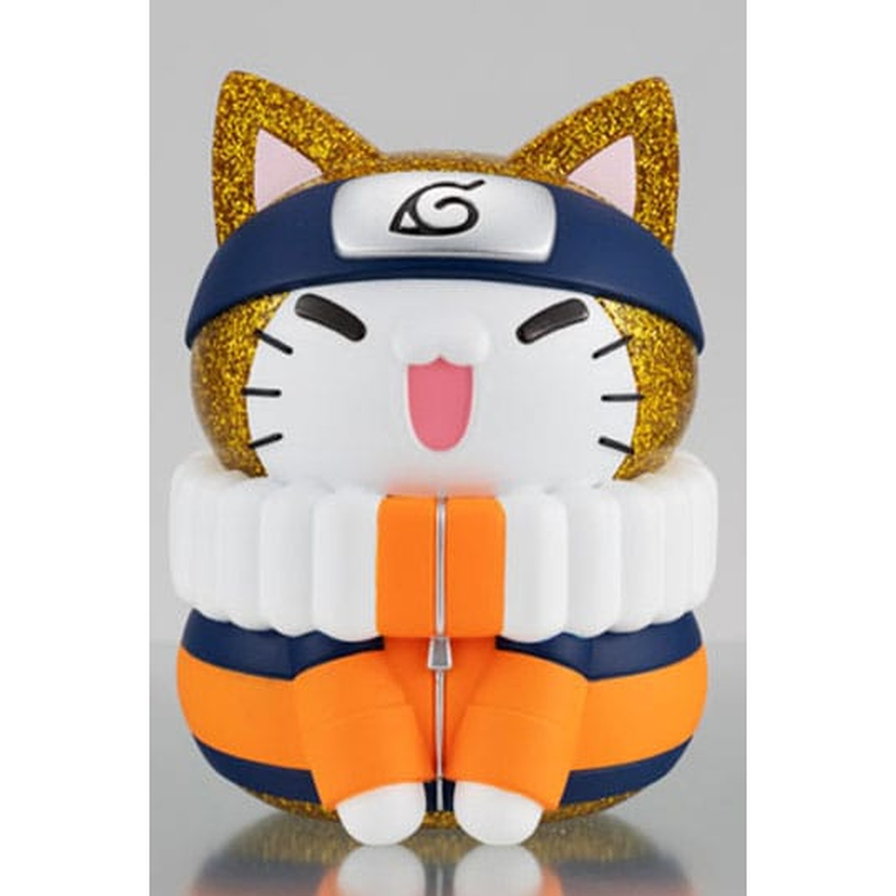 Naruto Shippuden Mega Cat Project Nyanto! Figura coleccionable Giant Nyaruto Series Naruto Uzumaki Gold Ver. 10 cm