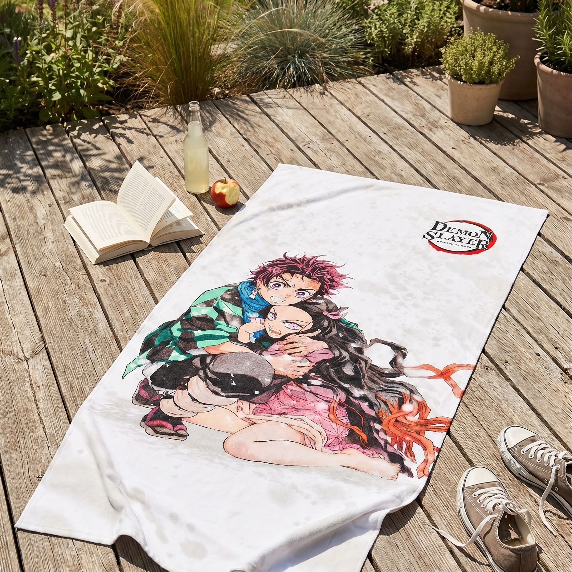 Demon Slayer - Nezuko und Tanjiro Kamado Badetuch