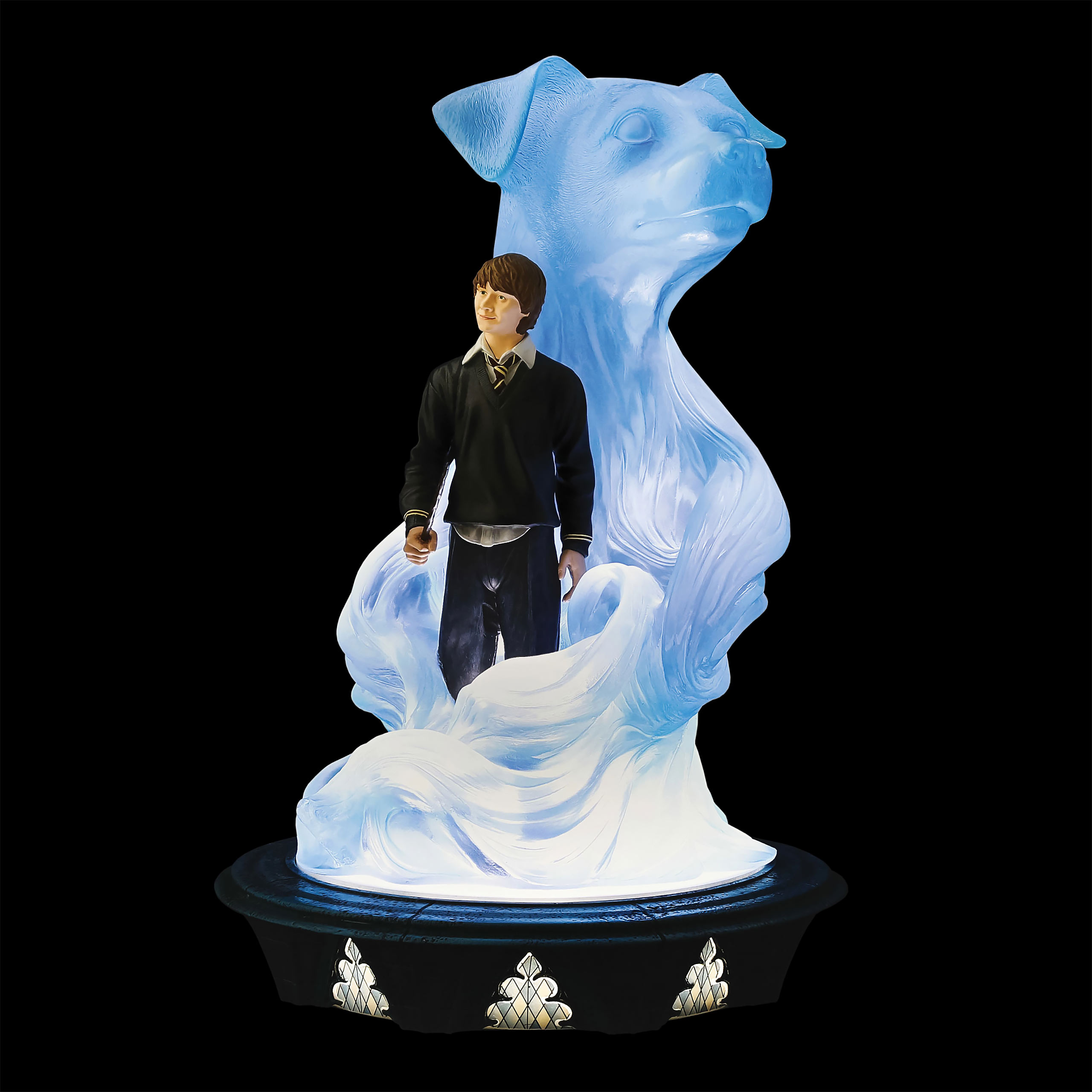 Ron con figura Diorama Patronus con luce - Harry Potter