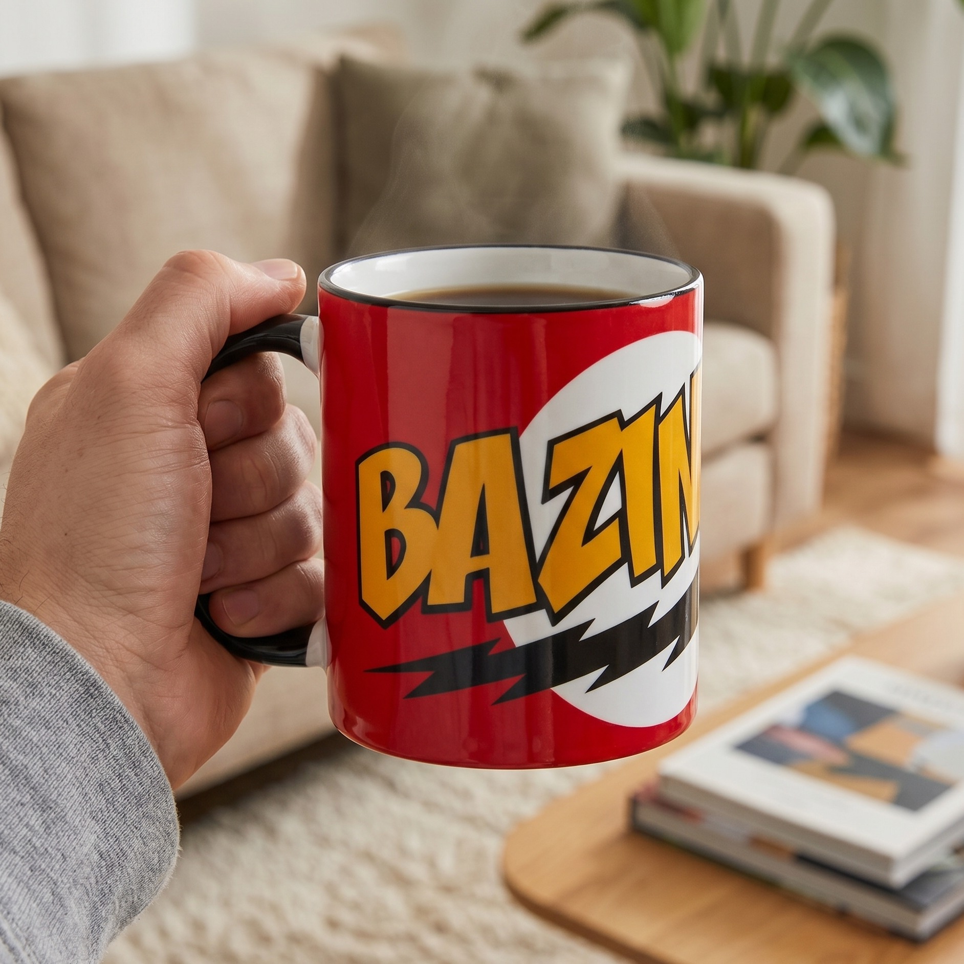 Big Bang Theory- Bazinga Full Size Tasse rouge
