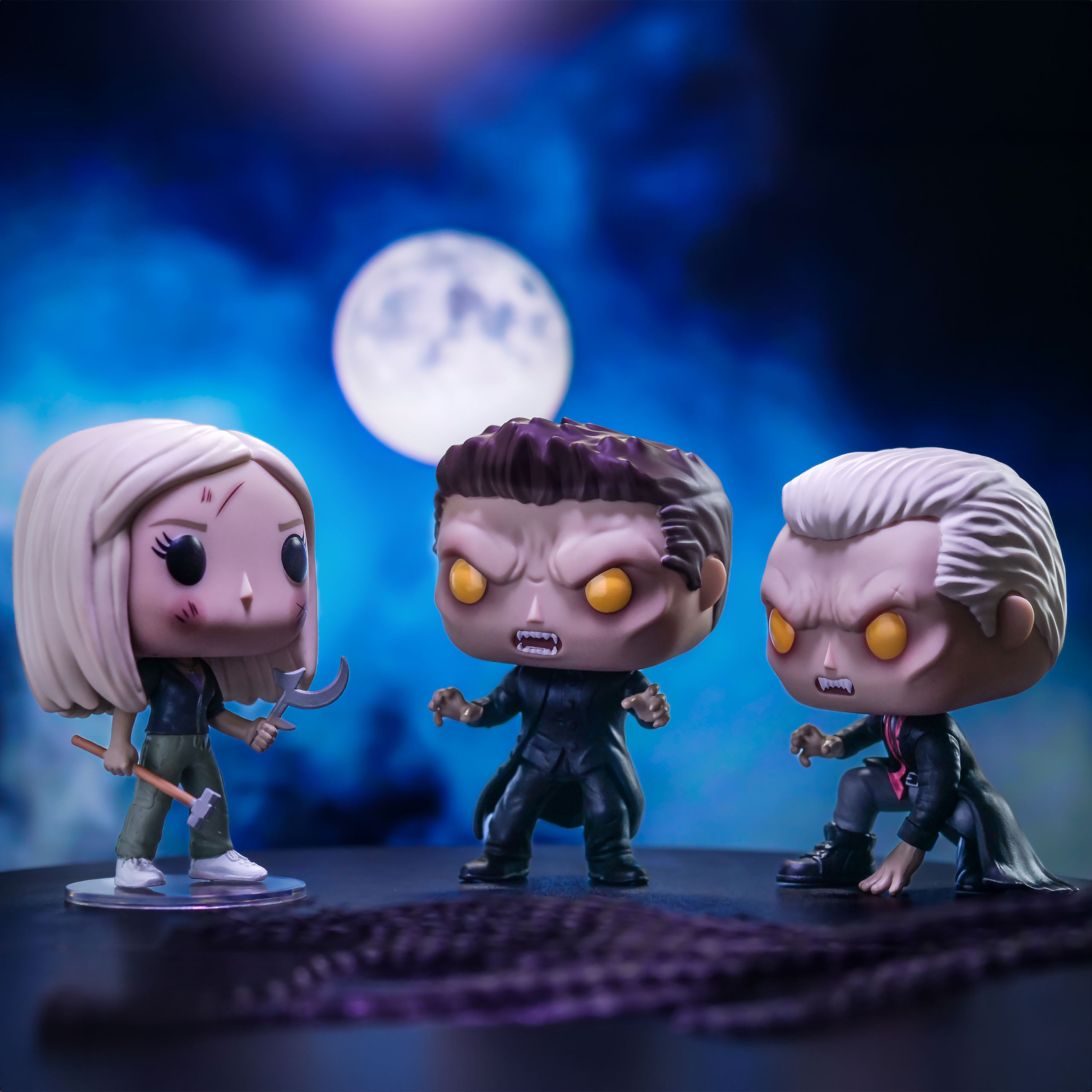 thumbnail interactive-video image 1 of Funko Buffy The Vampire Slayer Pop! Figure With Protector Case - Angel Transformation #1618 1 of 9