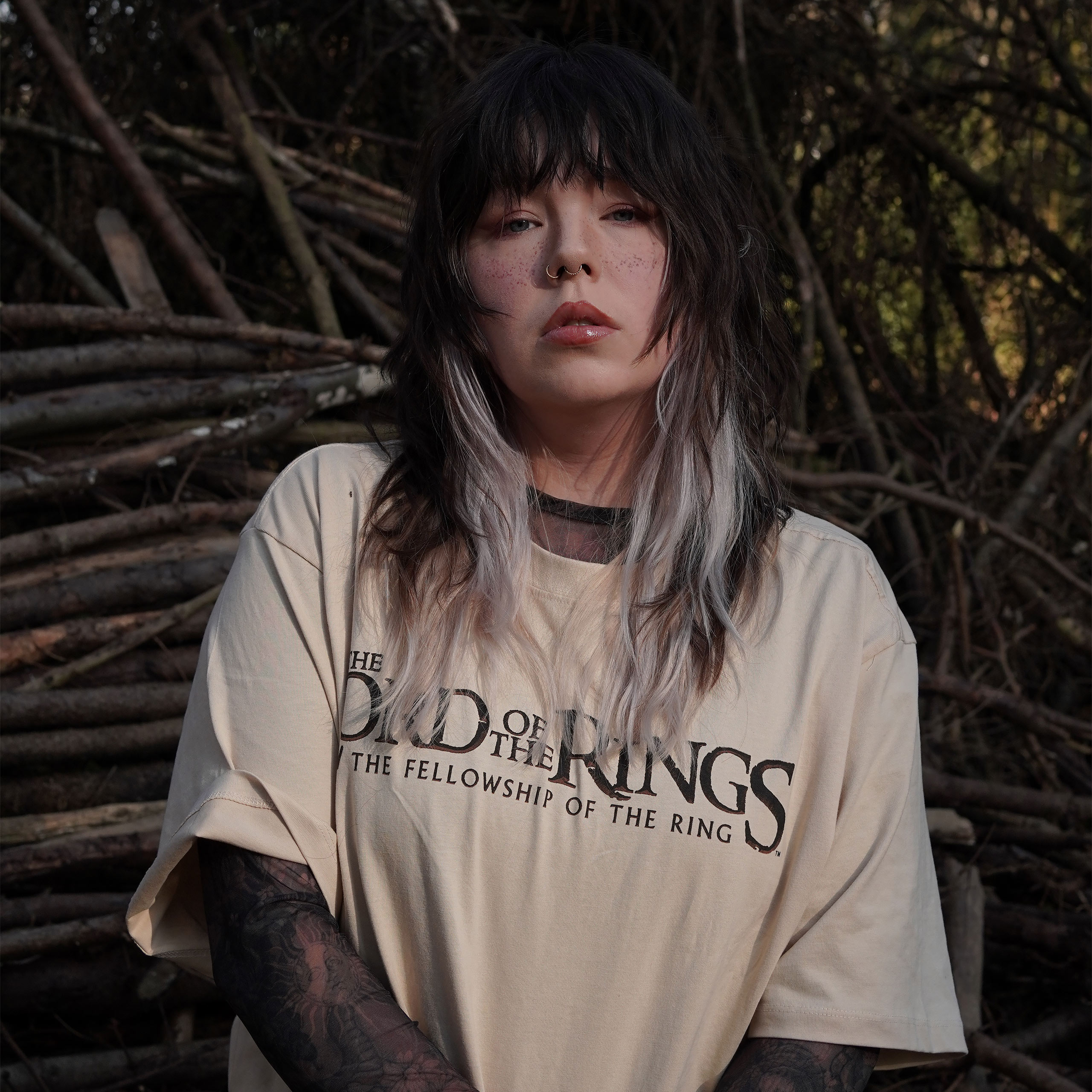 Der Herr der Ringe - Gefährten Rohan und Gondor Oversize T-Shirt beige