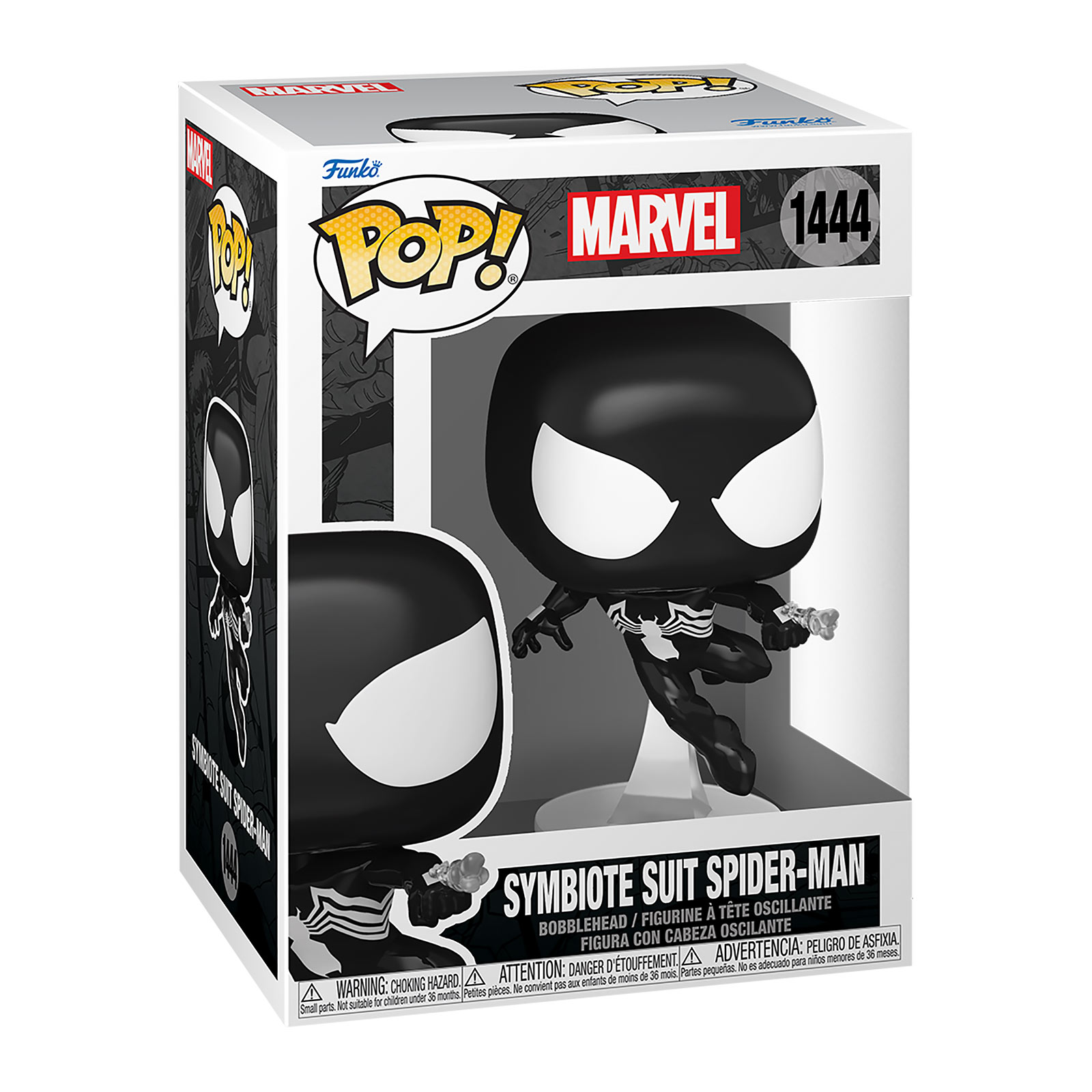 Marvel - Spider-Man Traje Simbionte Funko Pop Figura con cabeza móvil