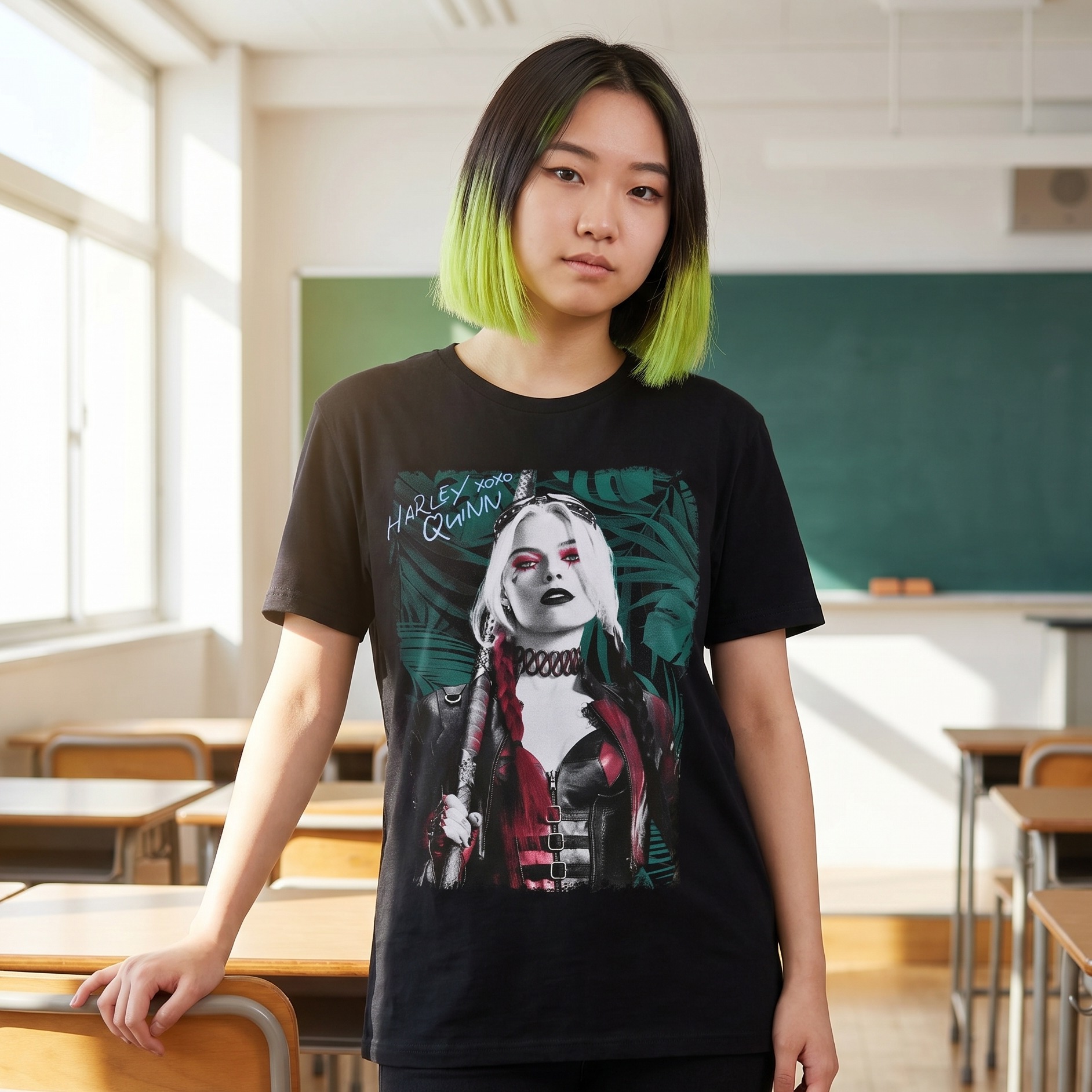 T-shirt nera di Harley Quinn - The Suicide Squad