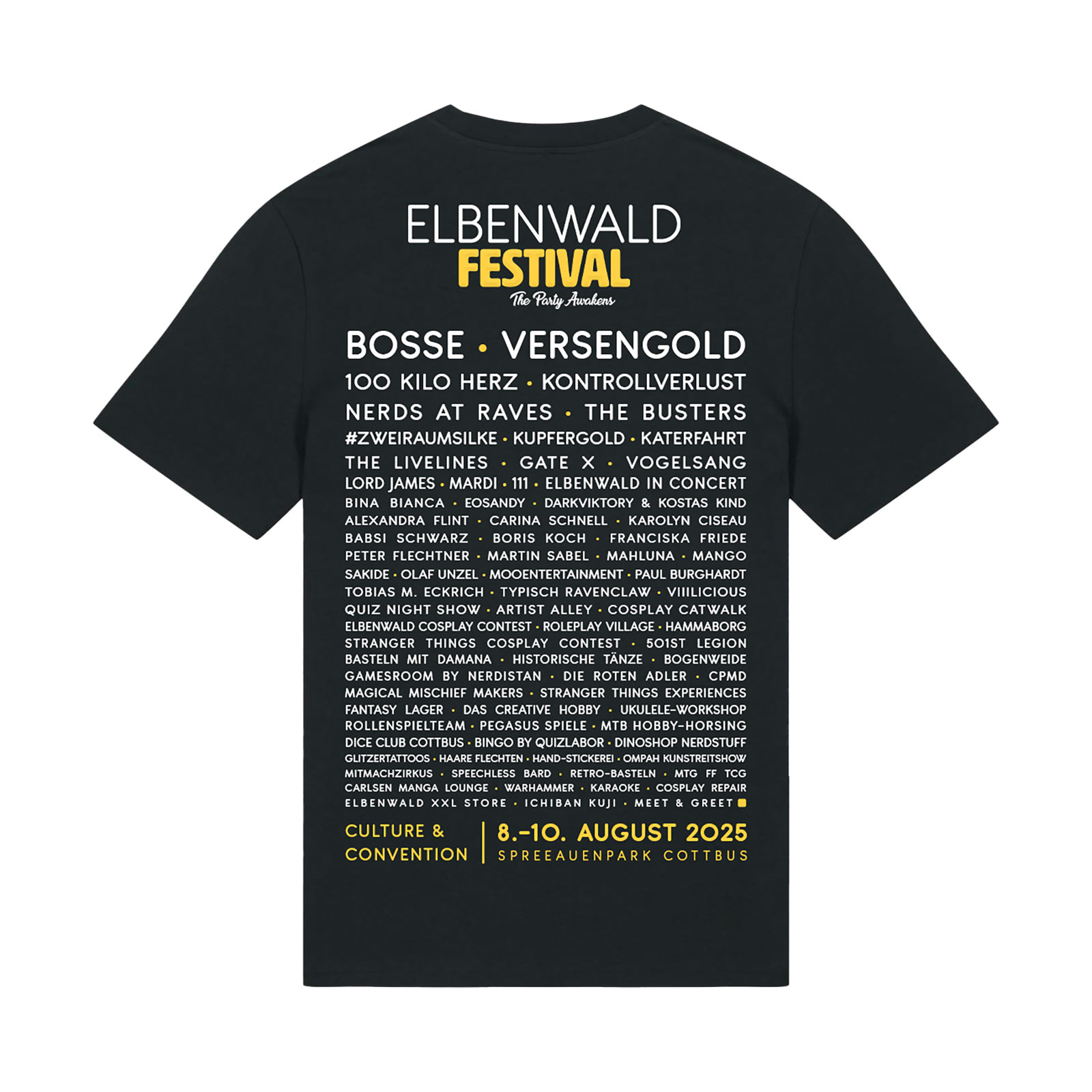 Elbenwald Festival - T-shirt Tape nera