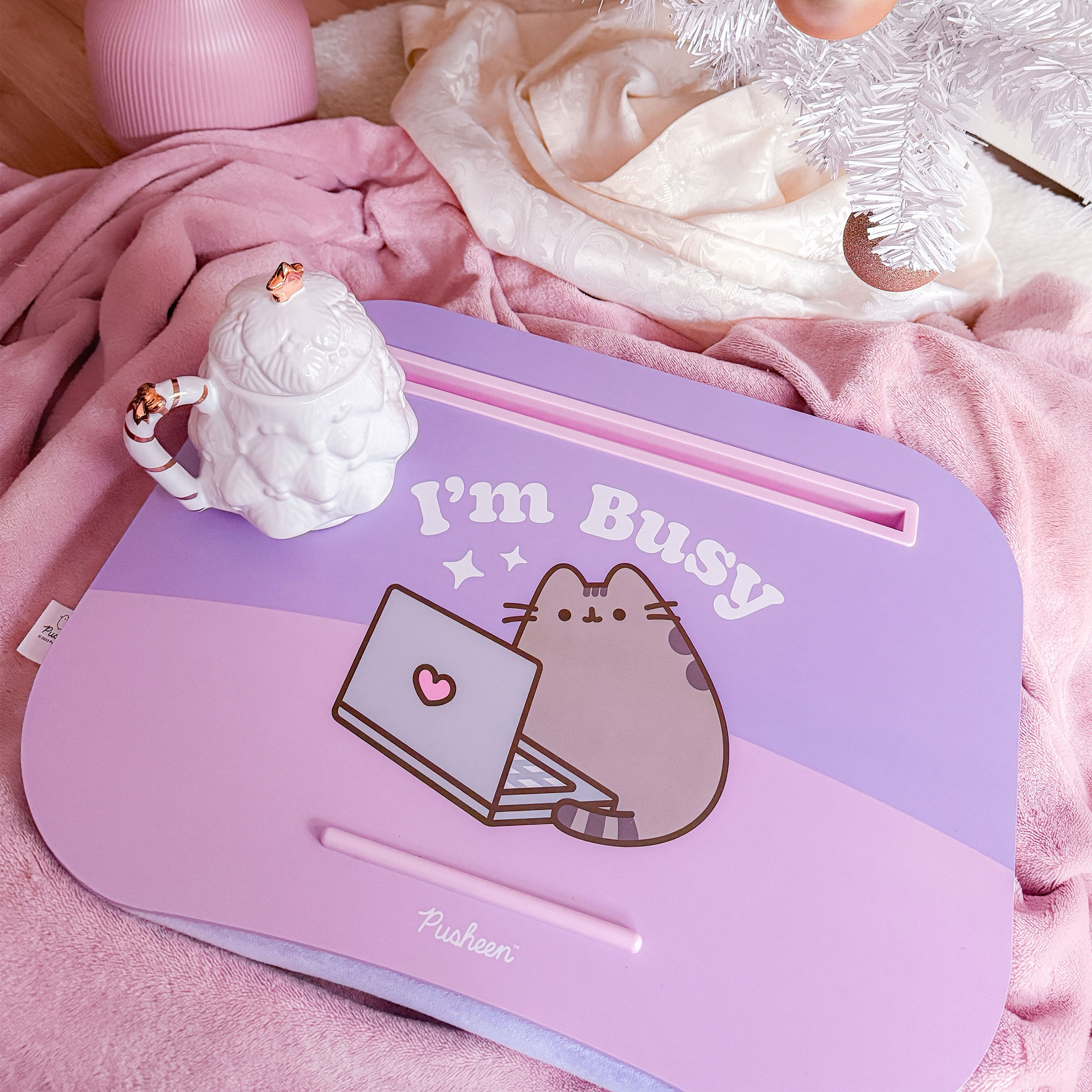 Pusheen - Ik ben bezig Laptop Pad