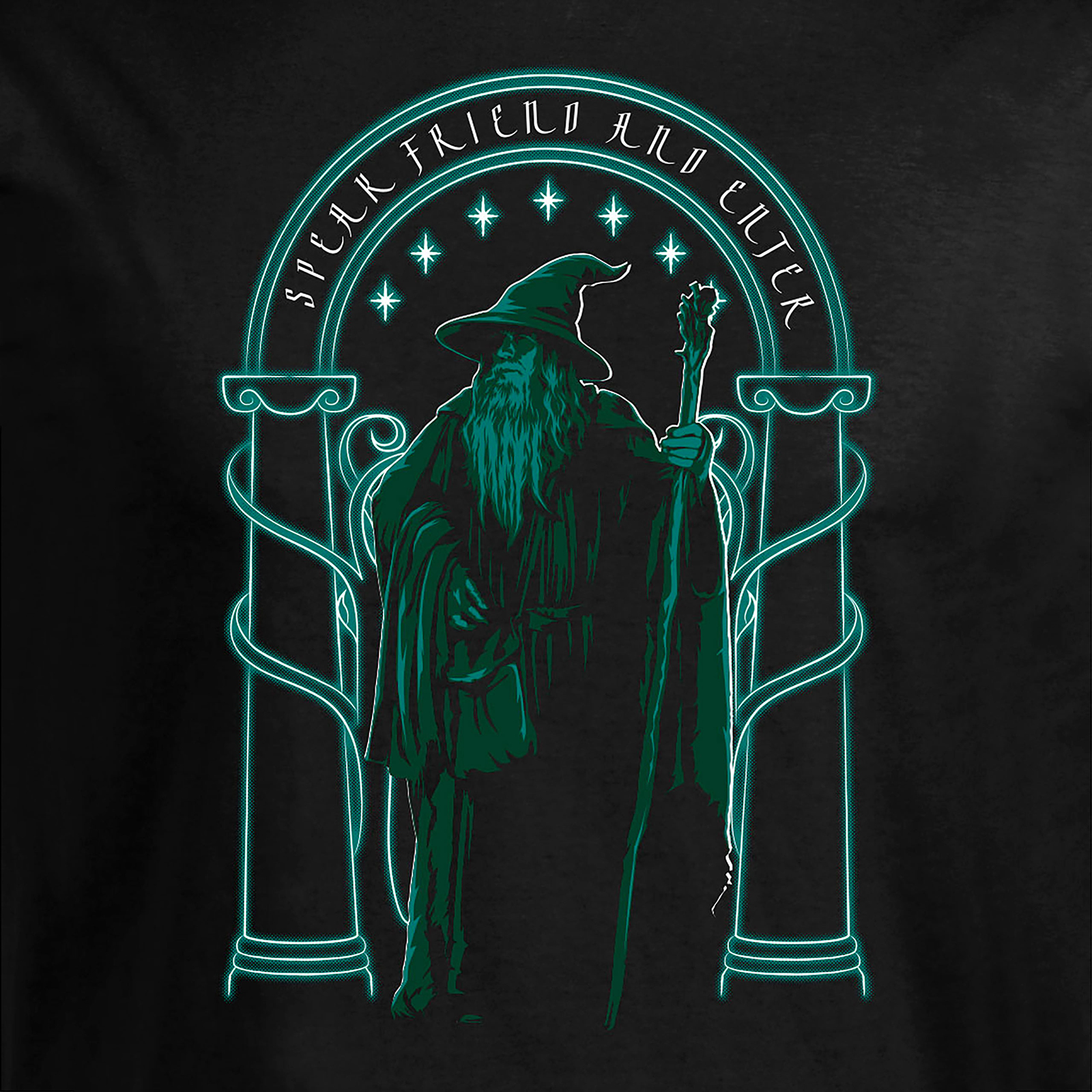 Gandalf Türen von Durin T-Shirt - Herr der Ringe