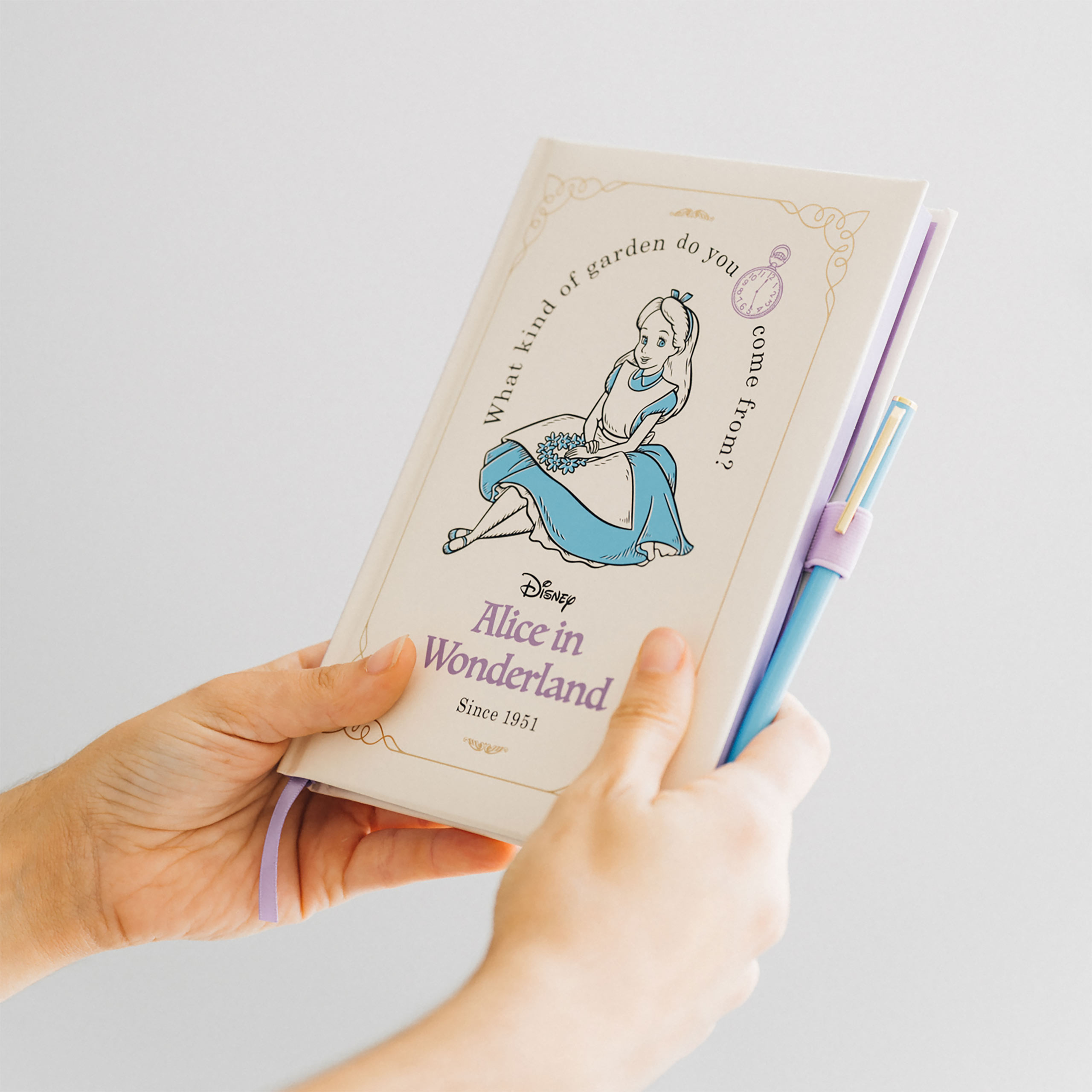 Alice in Wonderland - Garden Notebook with Ballpoint Pen