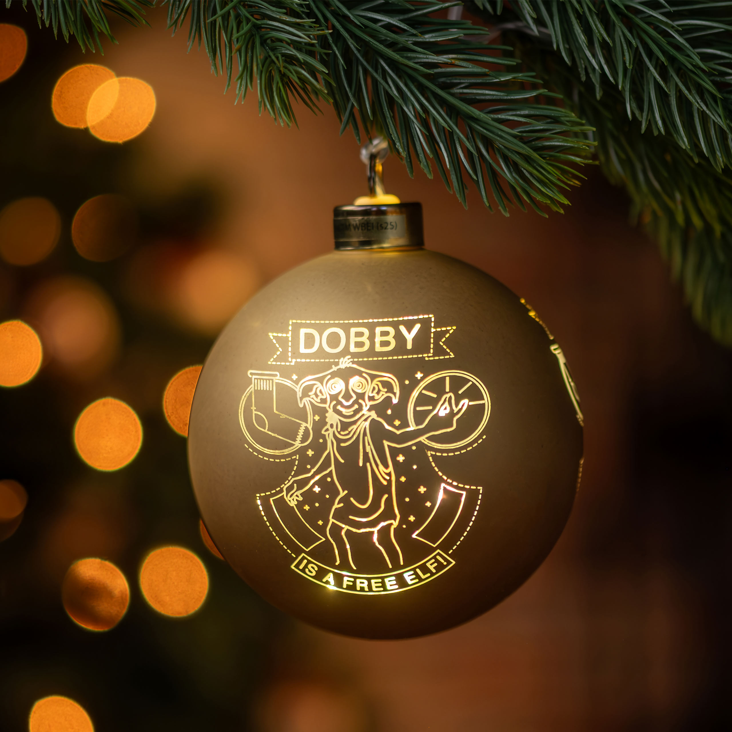 Harry Potter - Bola de Navidad de Dobby con luz