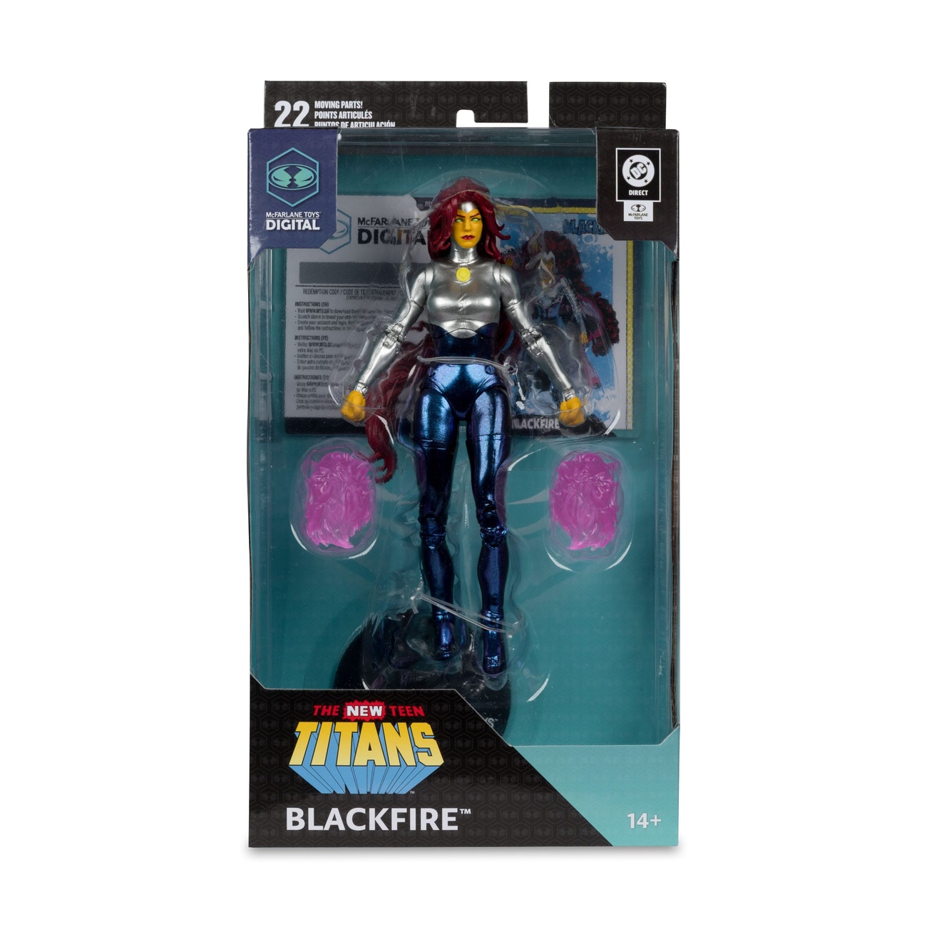 DC Direct McFarlane Toys cyfrowa figurka Blackfire (The New Teen Titans) 18 cm