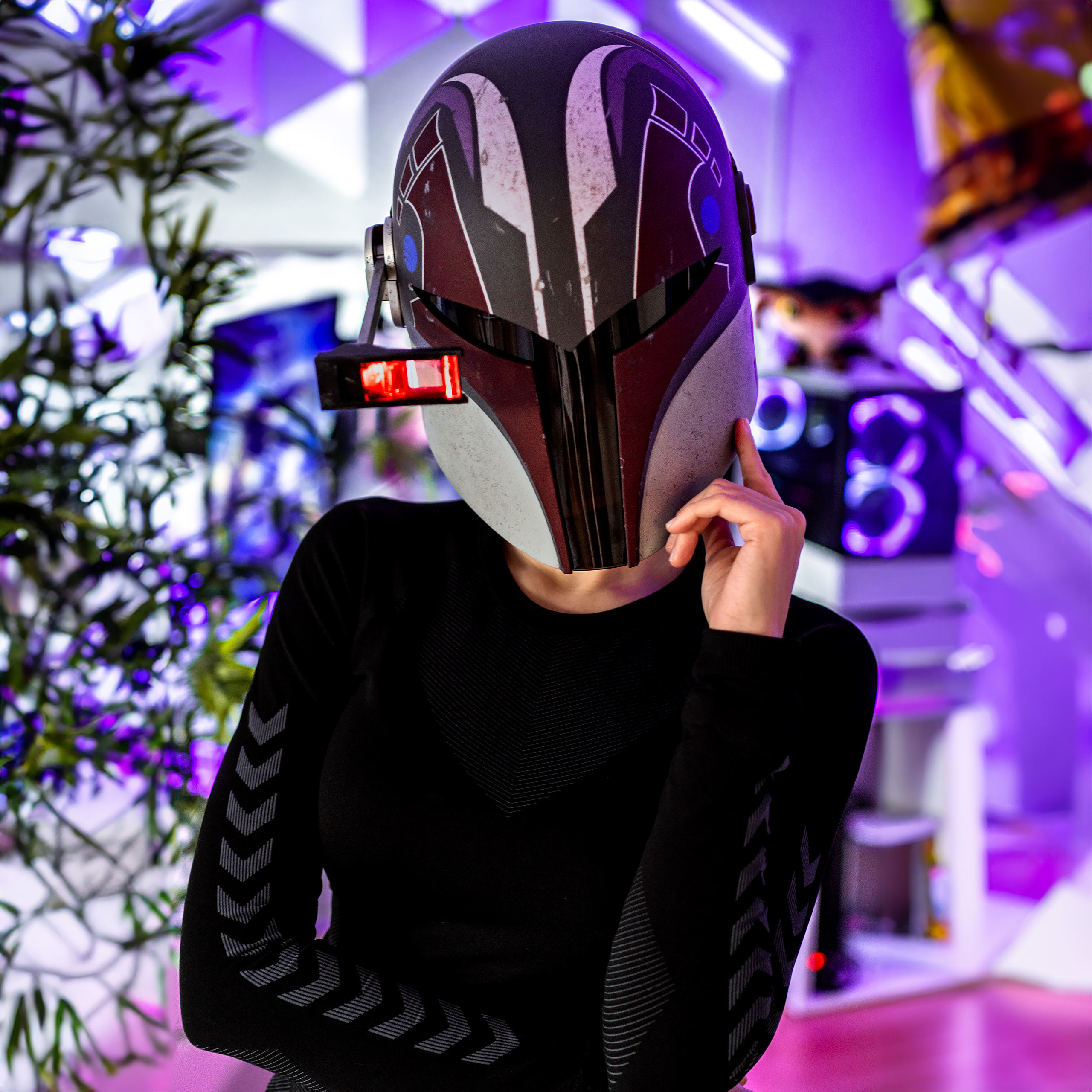 Star Wars Ahsoka - Replica del casco della serie nera di Sabine Wren