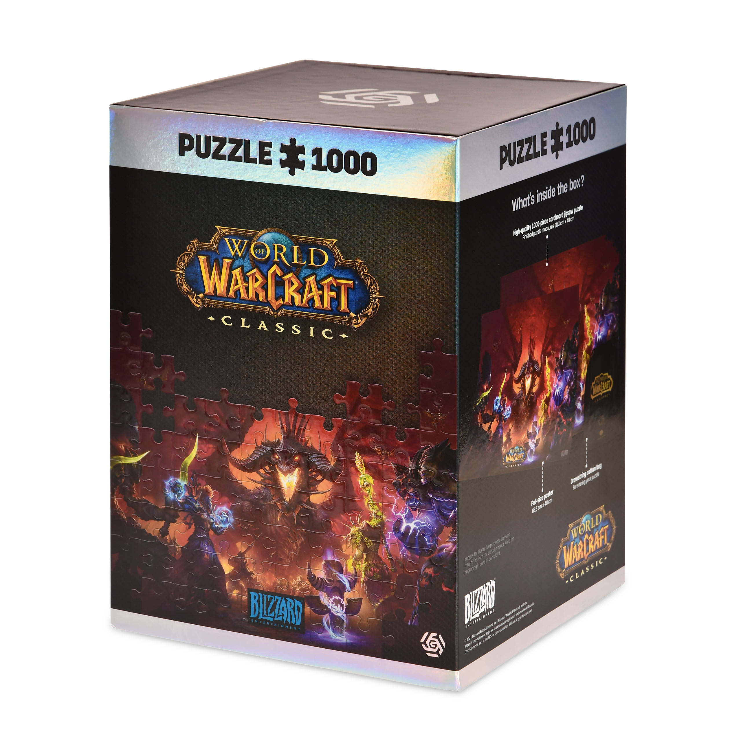 World of Warcraft - Puzzle Onyxia avec logo Sac en tissu