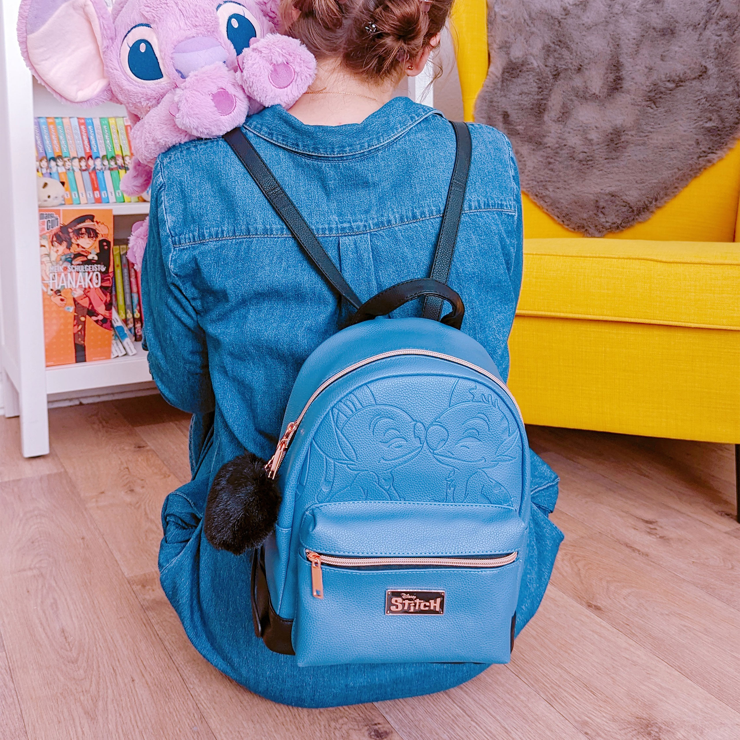 Lilo & Stitch - Angel und Stitch Mini Rucksack blau