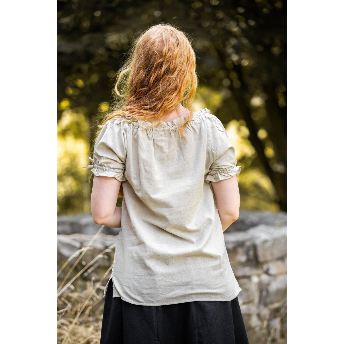 Średniowieczna bluzka z krótkim rękawem Otilia