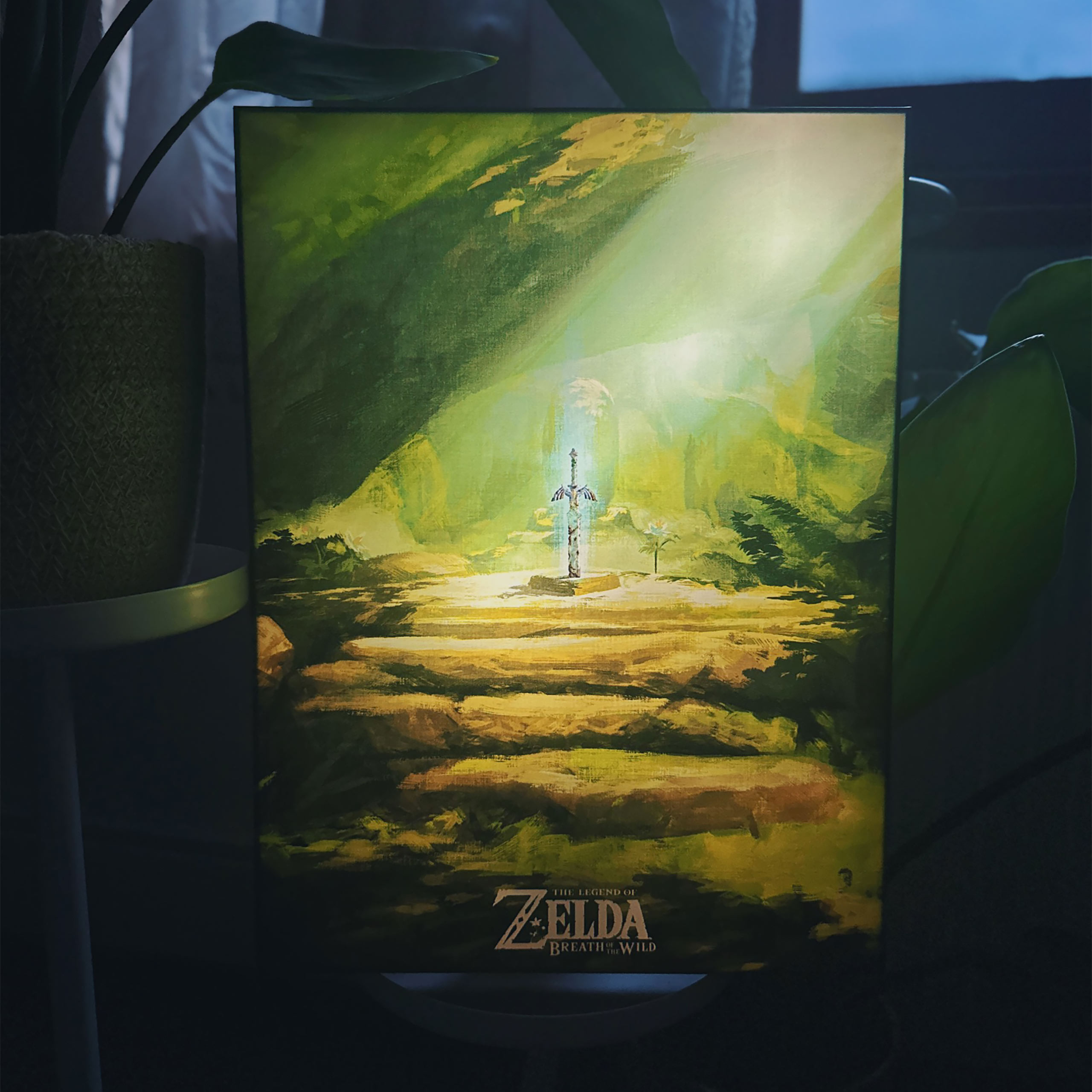 Zelda - Quadro da parete della Spada Suprema con luce