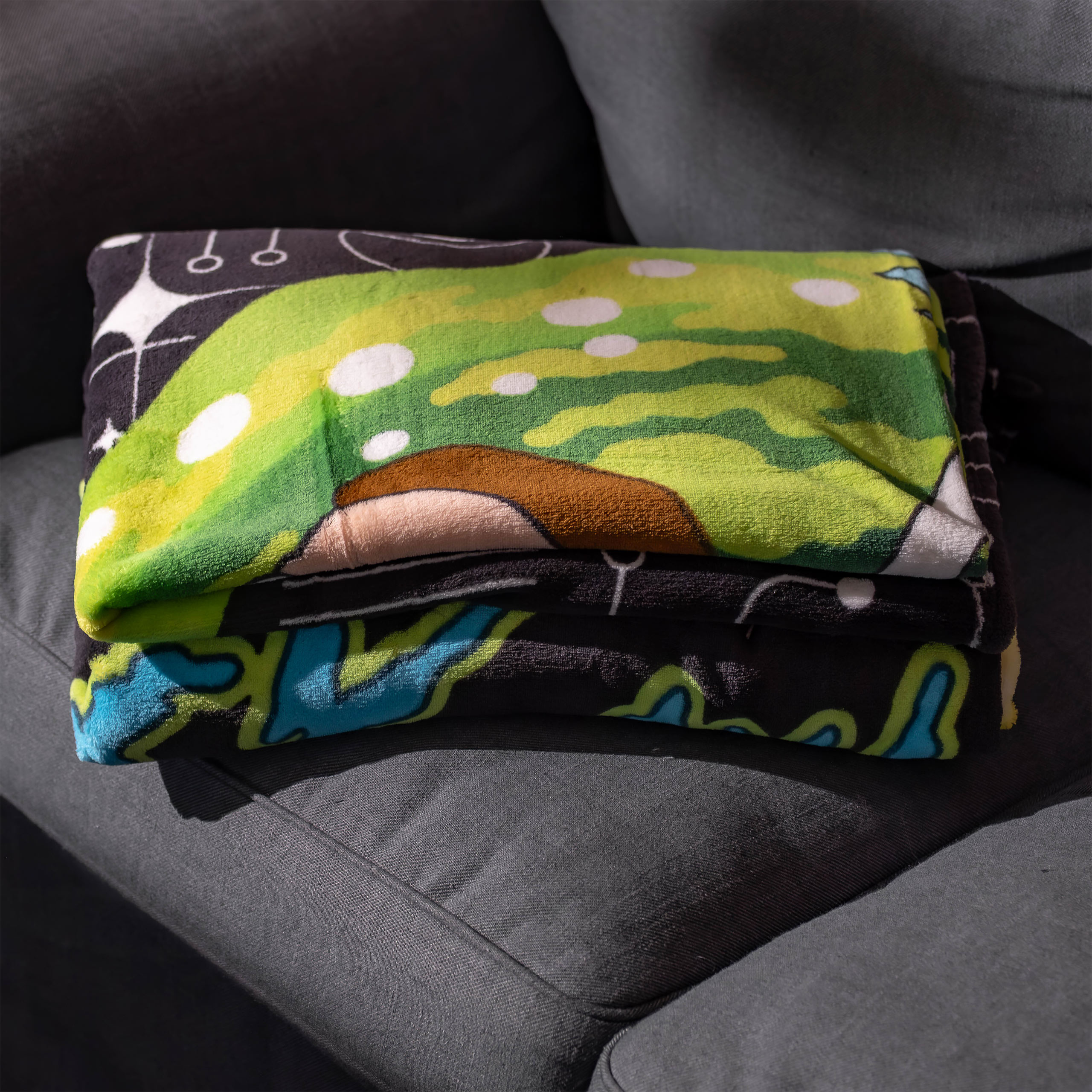 Rick and Morty - Portal Fleece Deken