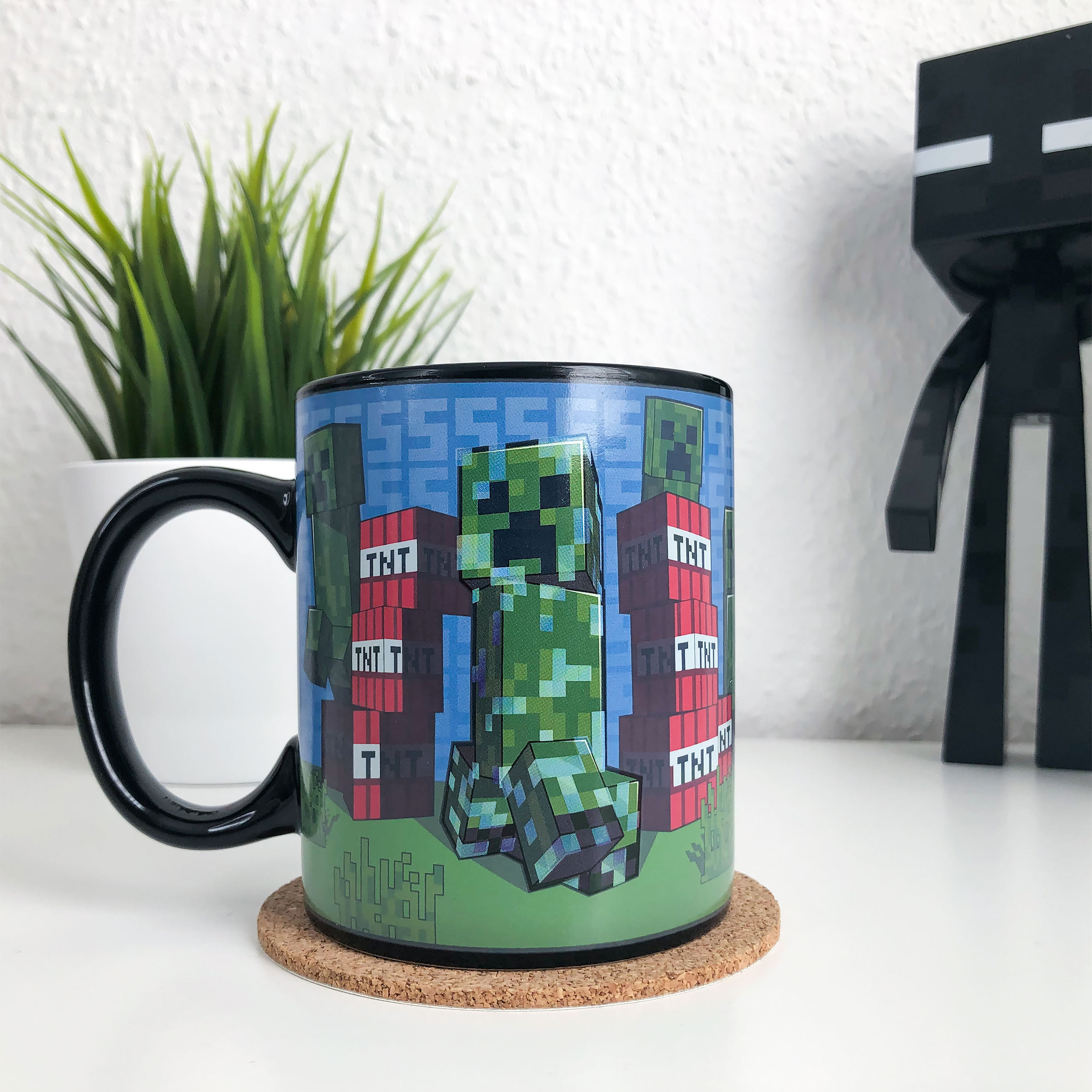 Minecraft - Creeper Thermo Effect Mug