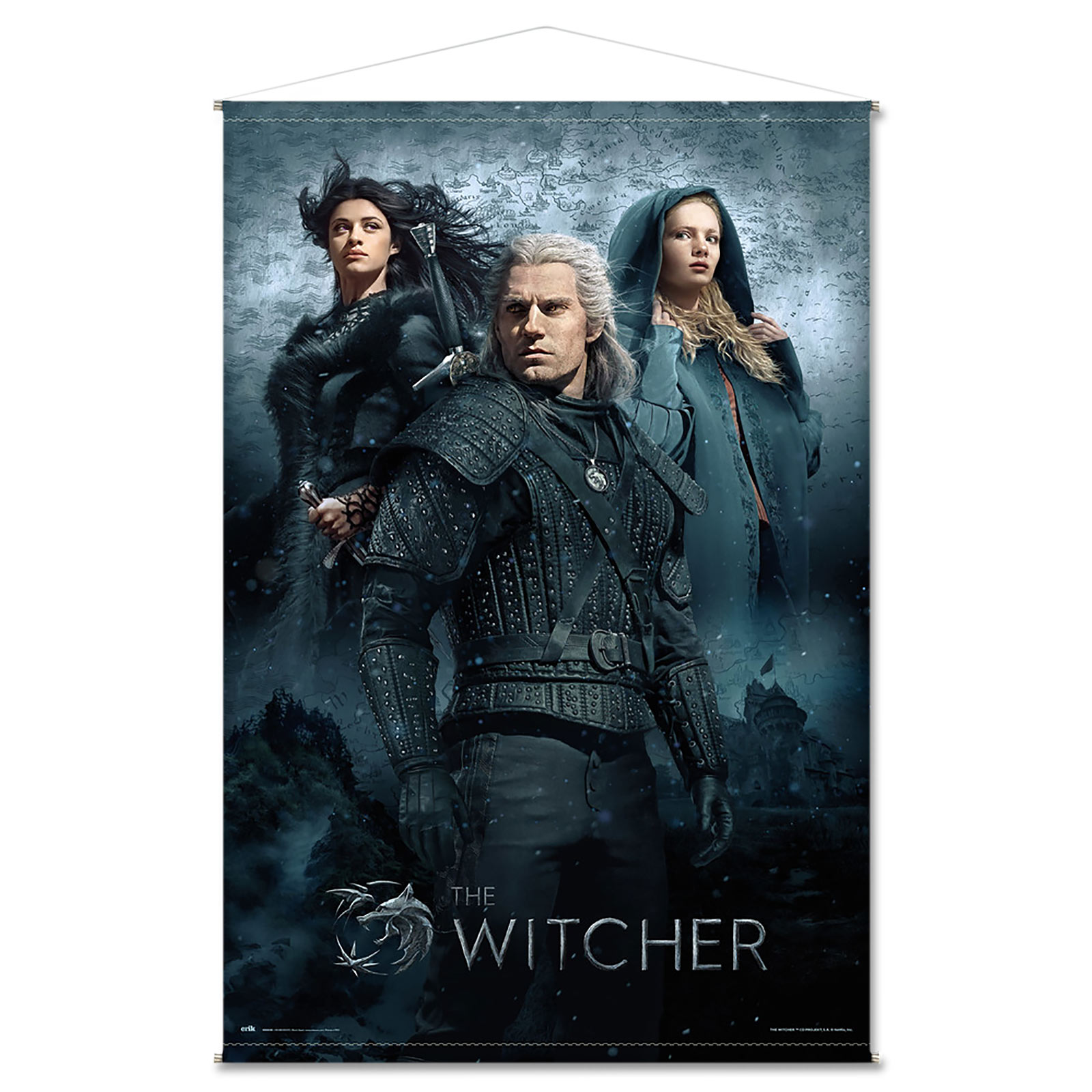 Witcher - Geralt, Ciri et Yennefer Déroulant Mural