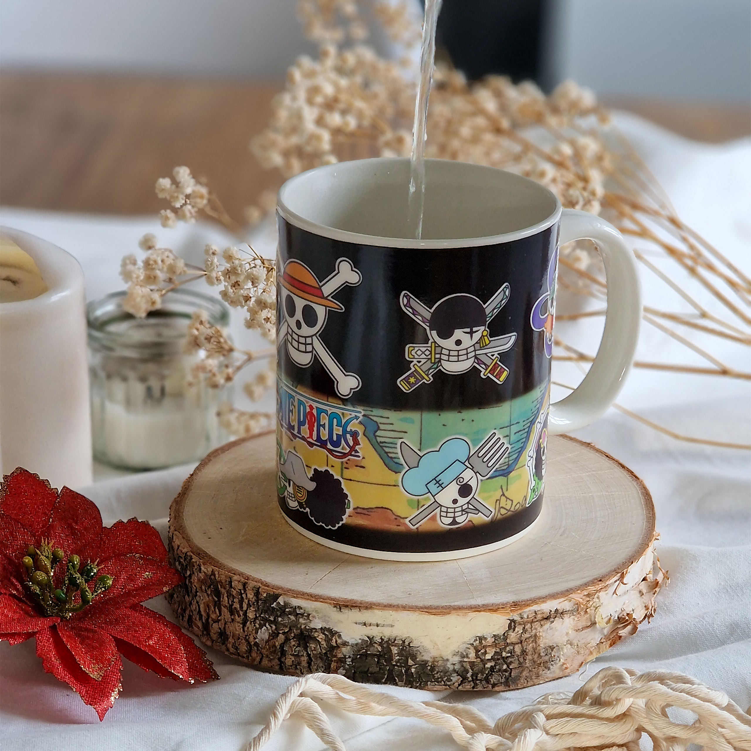 One Piece - Taza de Efecto Térmico Mapa South Blue