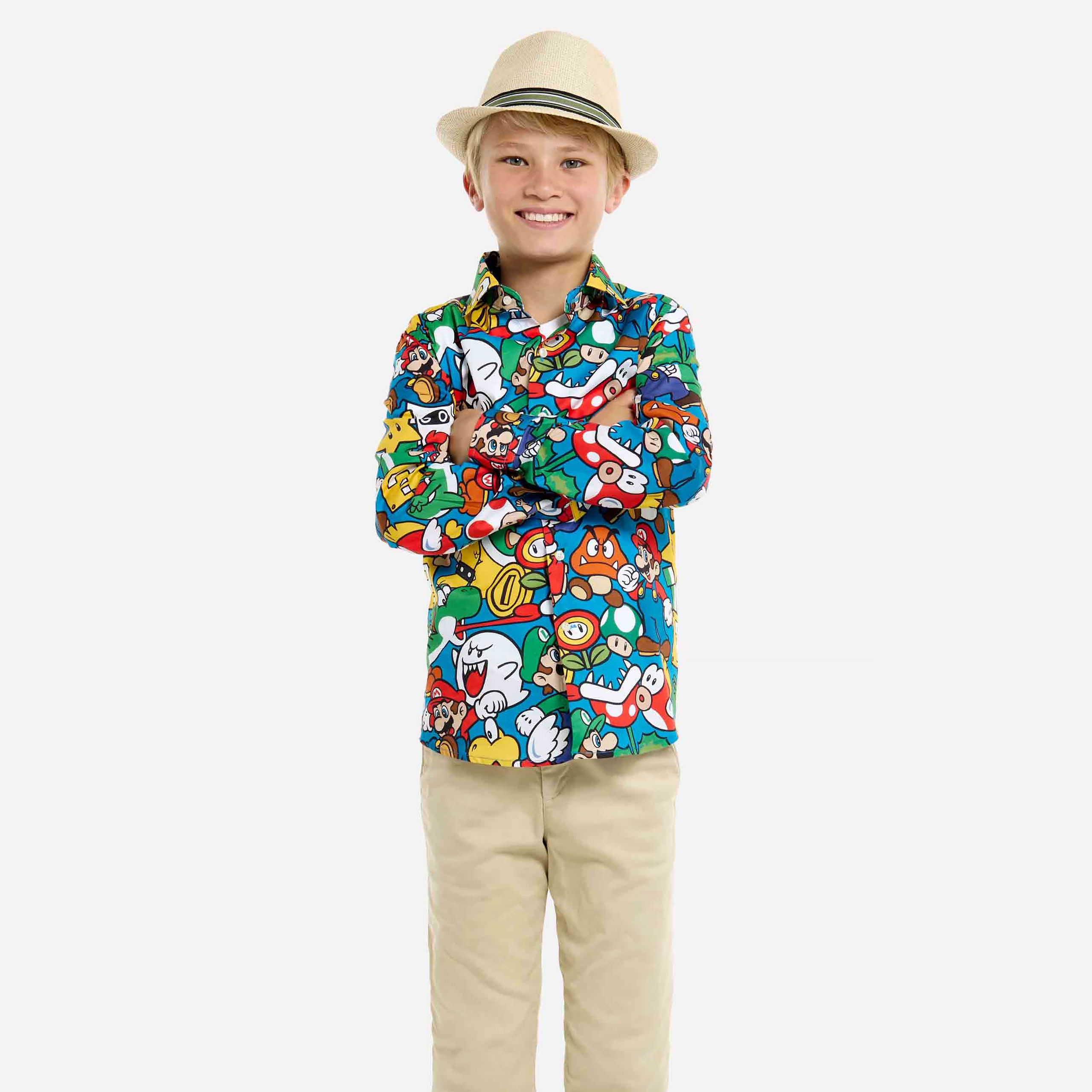 Super Mario - Chemise personnages pour enfants