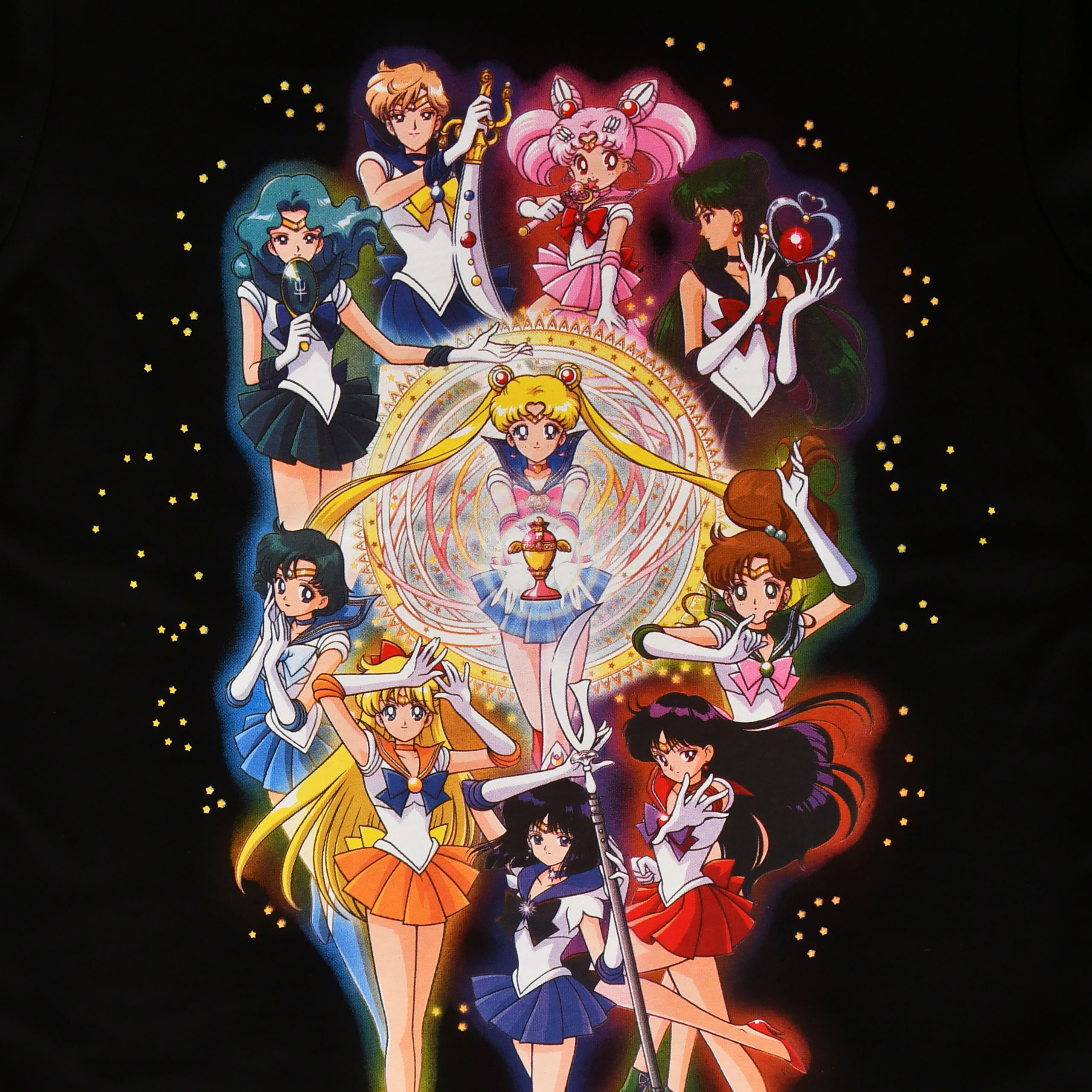 Sailor Moon - T-shirt d'équipage noir
