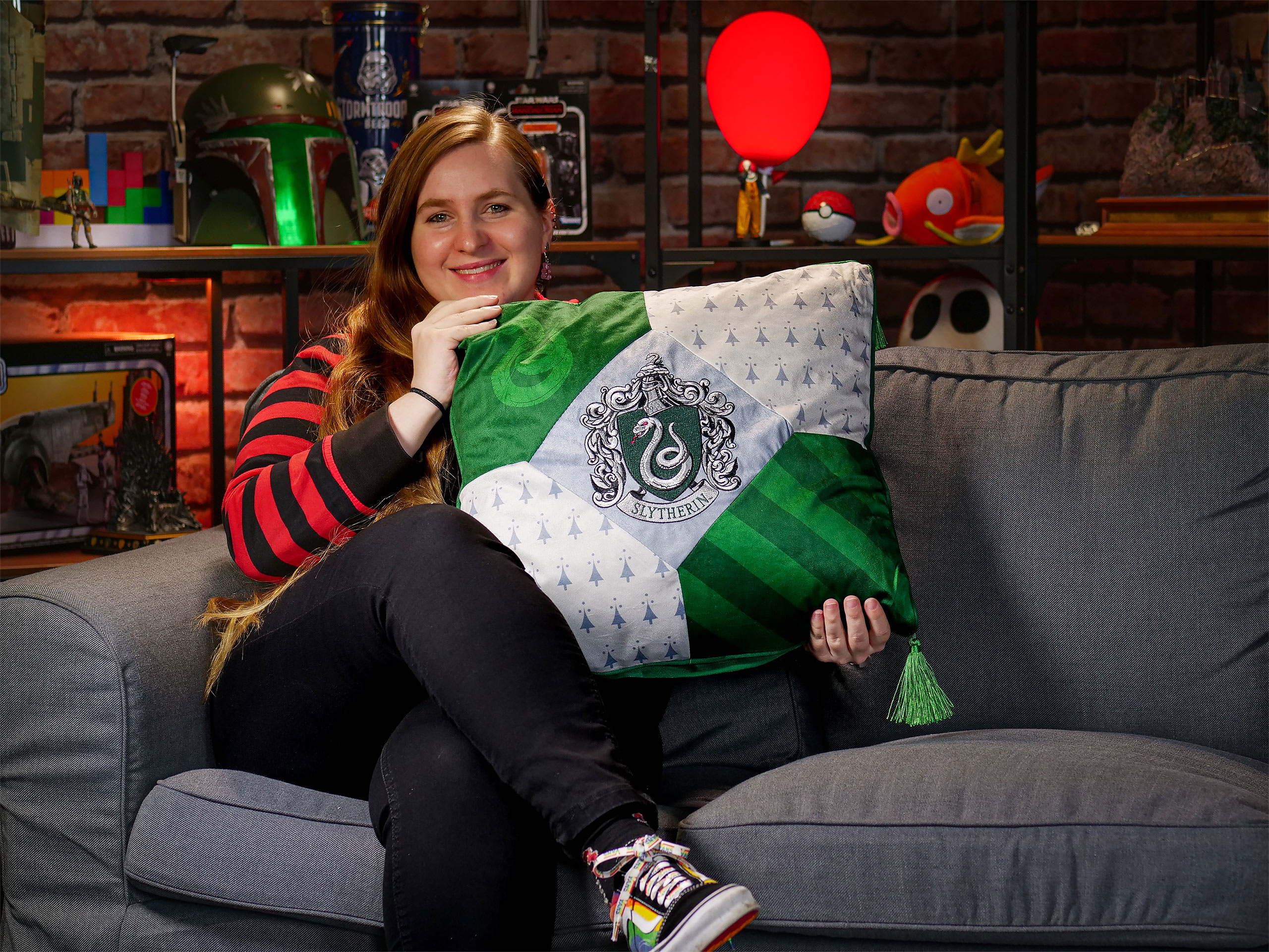 Harry Potter - Slytherin Deluxe Cushion with Tassels