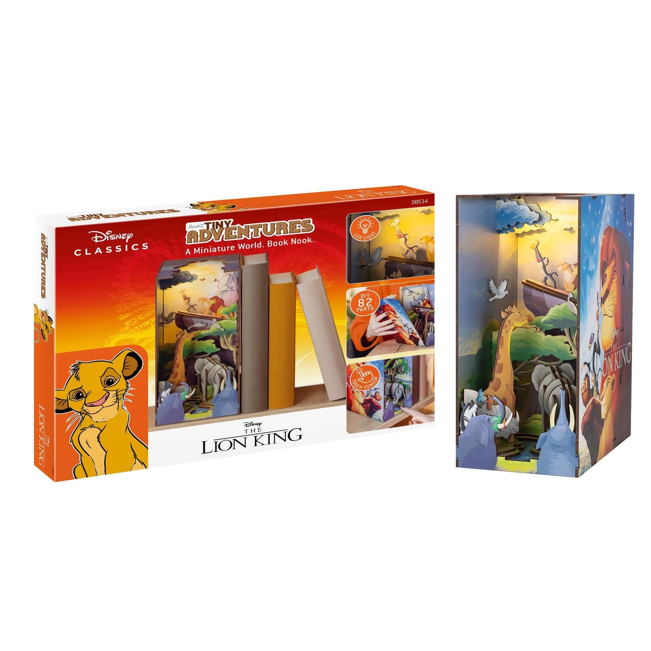 Disney Tiny Adventures Book Nook Mini diorama El Rey León 23 cm