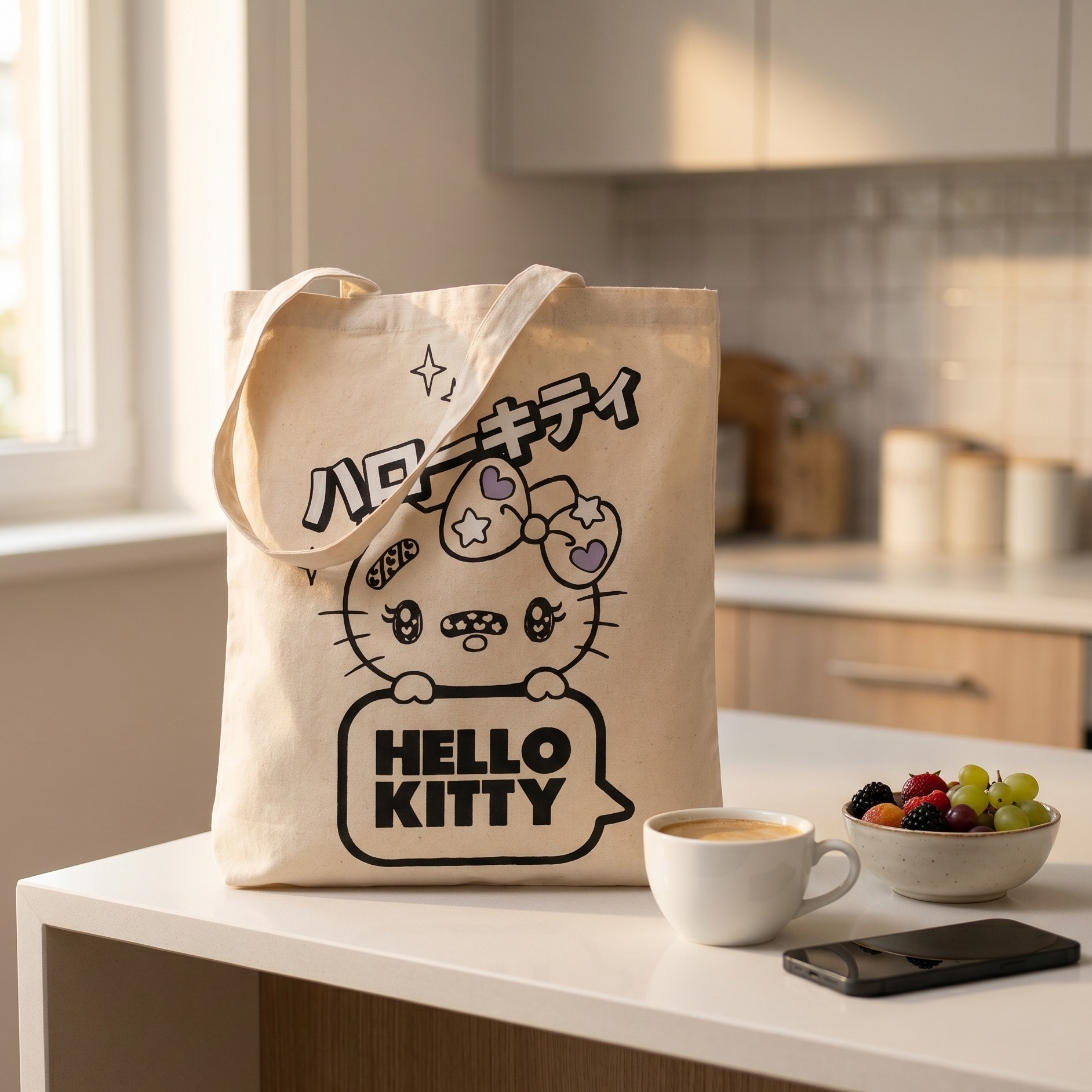 Hello Kitty - Torba jutowa